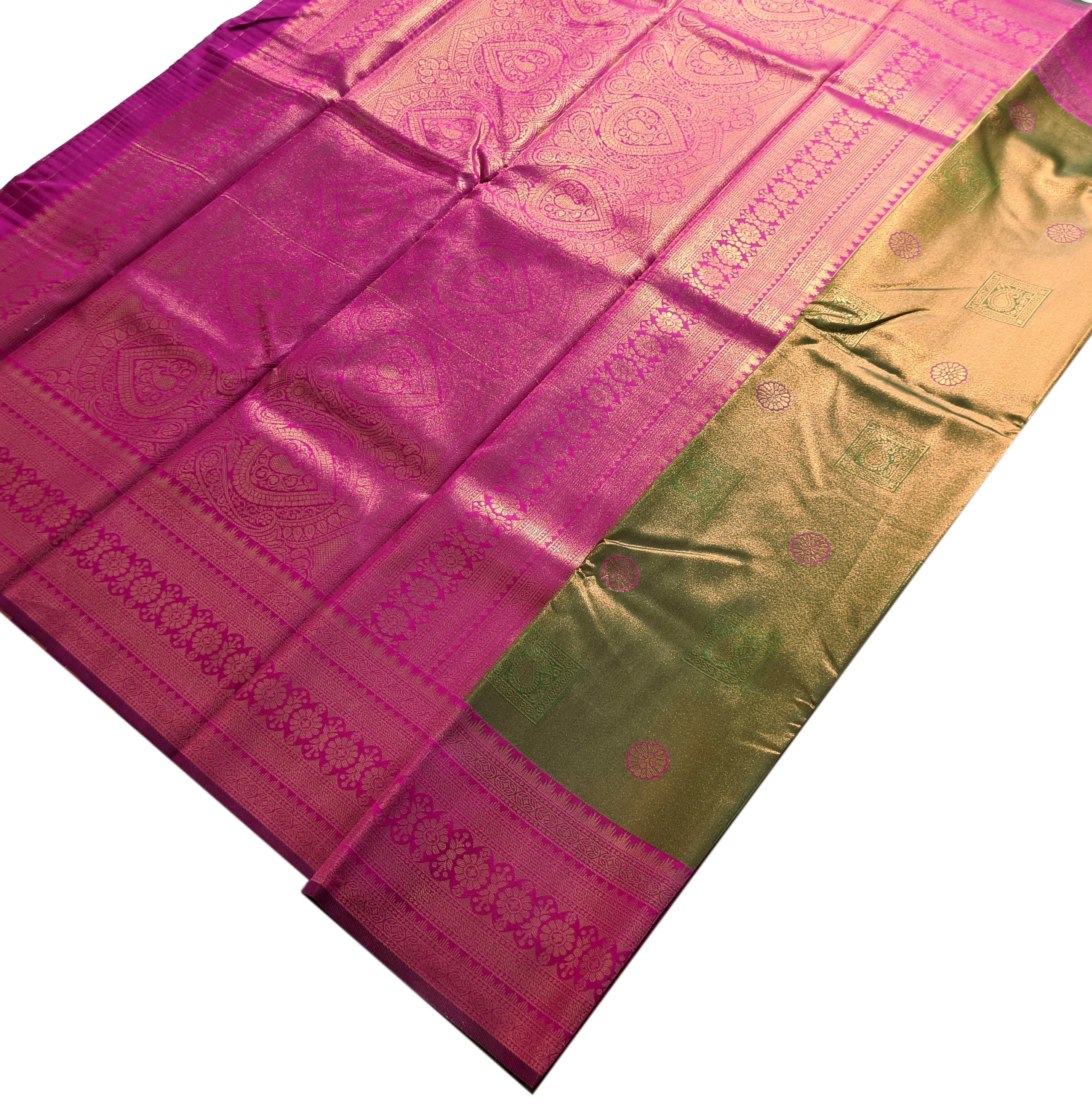 Antique Zari Butta Silk Saree