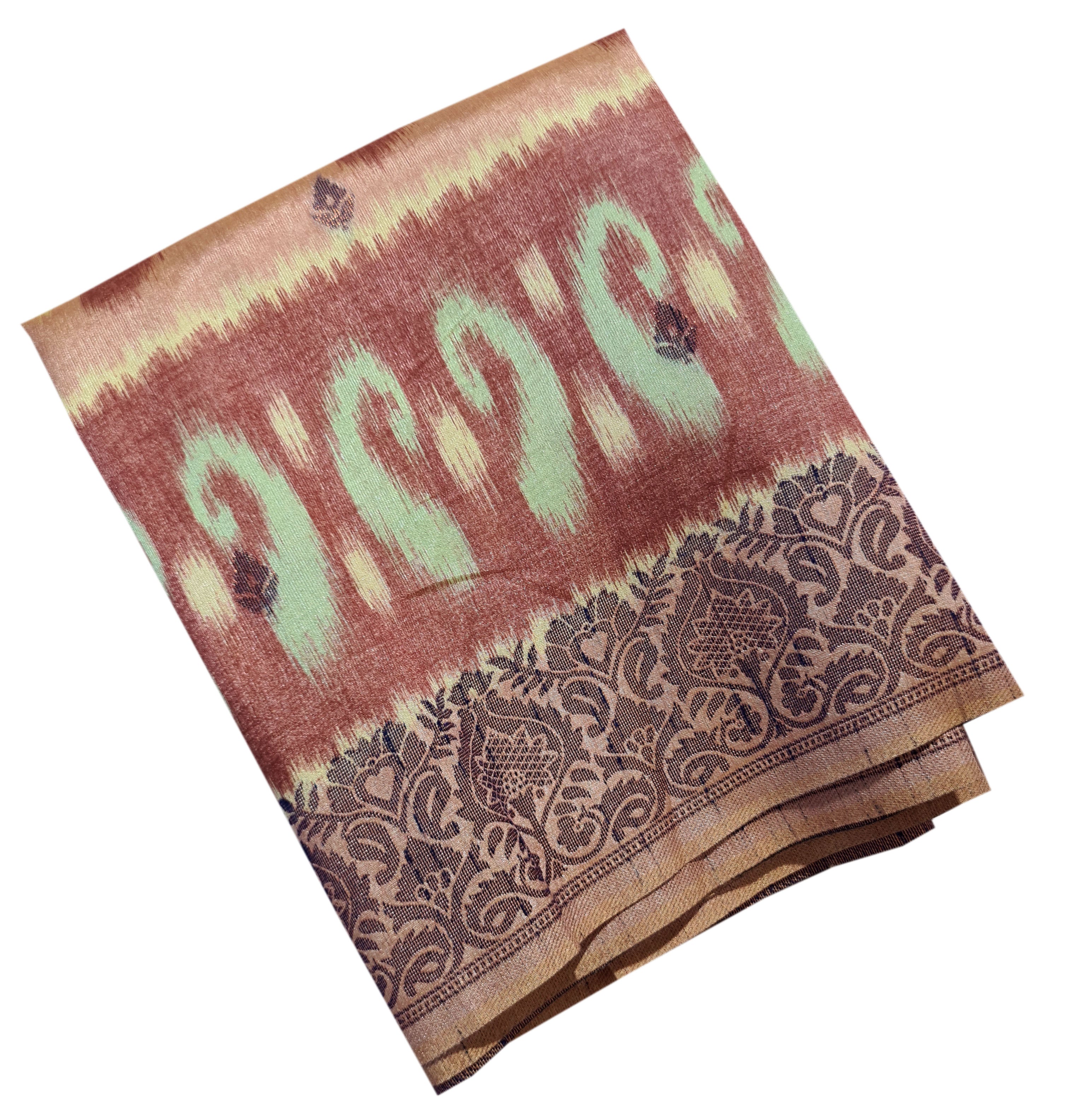 Semi Tussar Antic Design Sarees