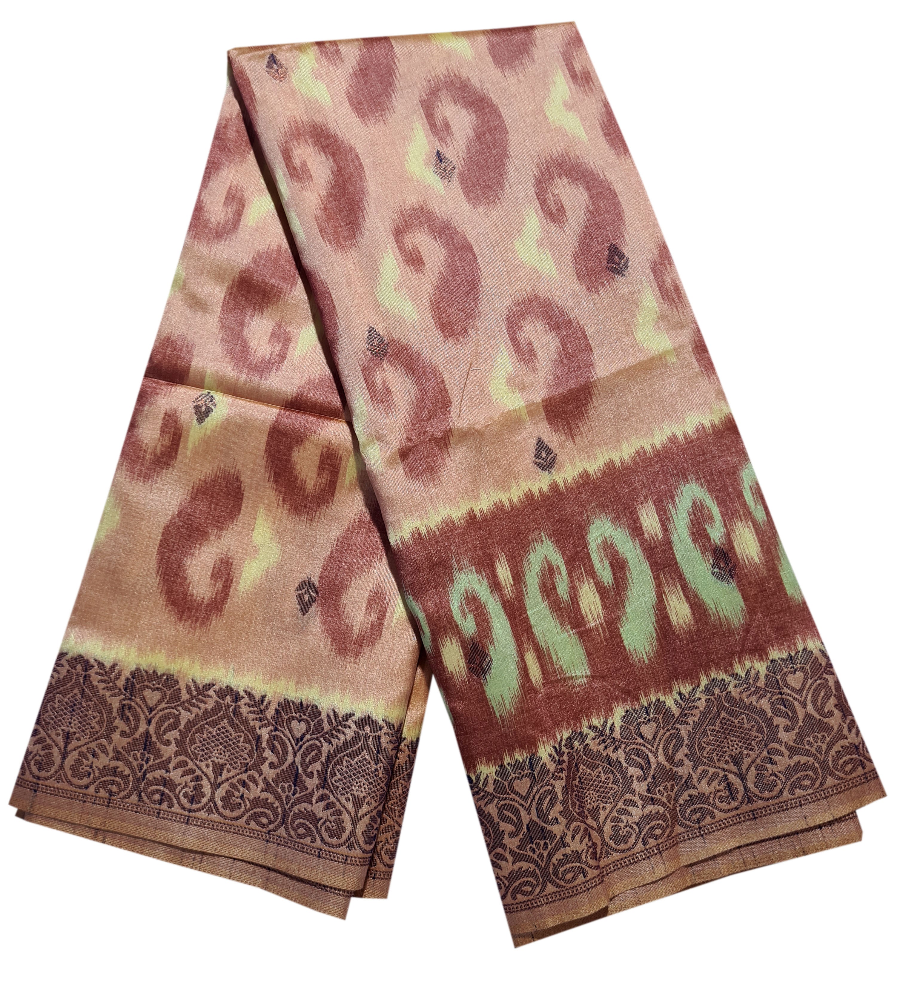 Semi Tussar Antic Design Sarees