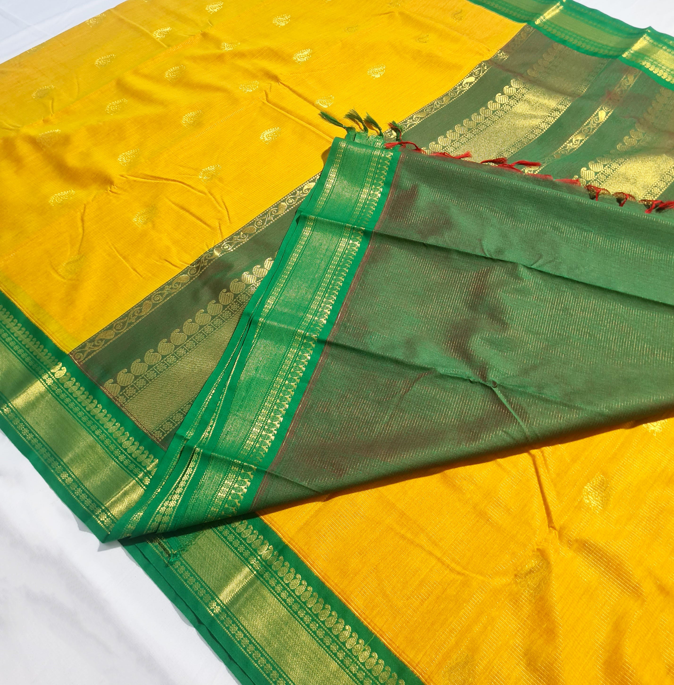 Kanchipuram Agarlic Cotton Sarees