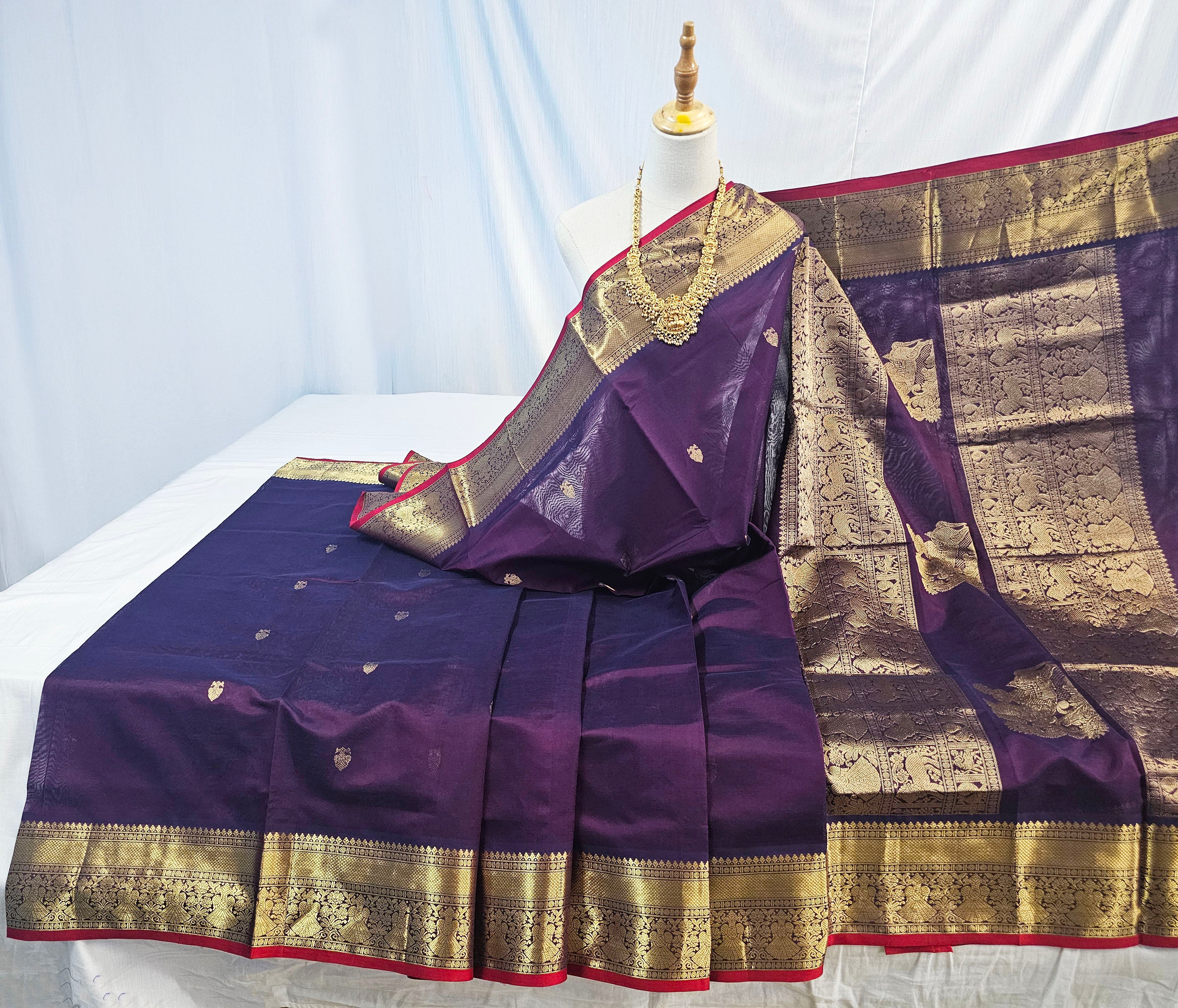 Kanchipuram Pure Silk Cotton Saree