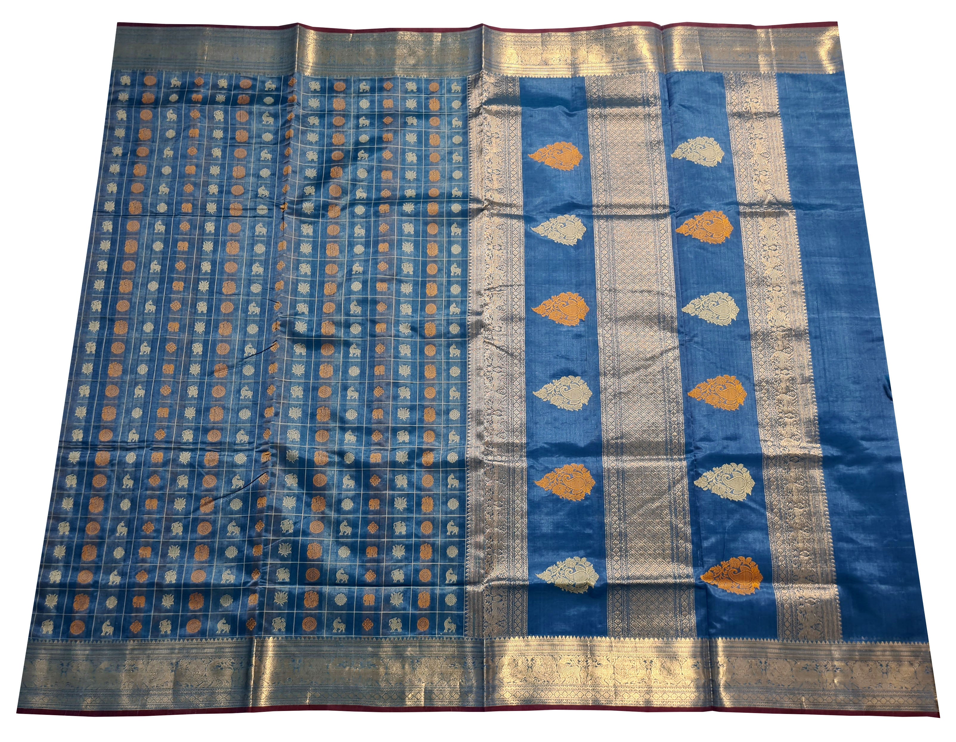 Kanchipuram Pure Silk Cotton Saree