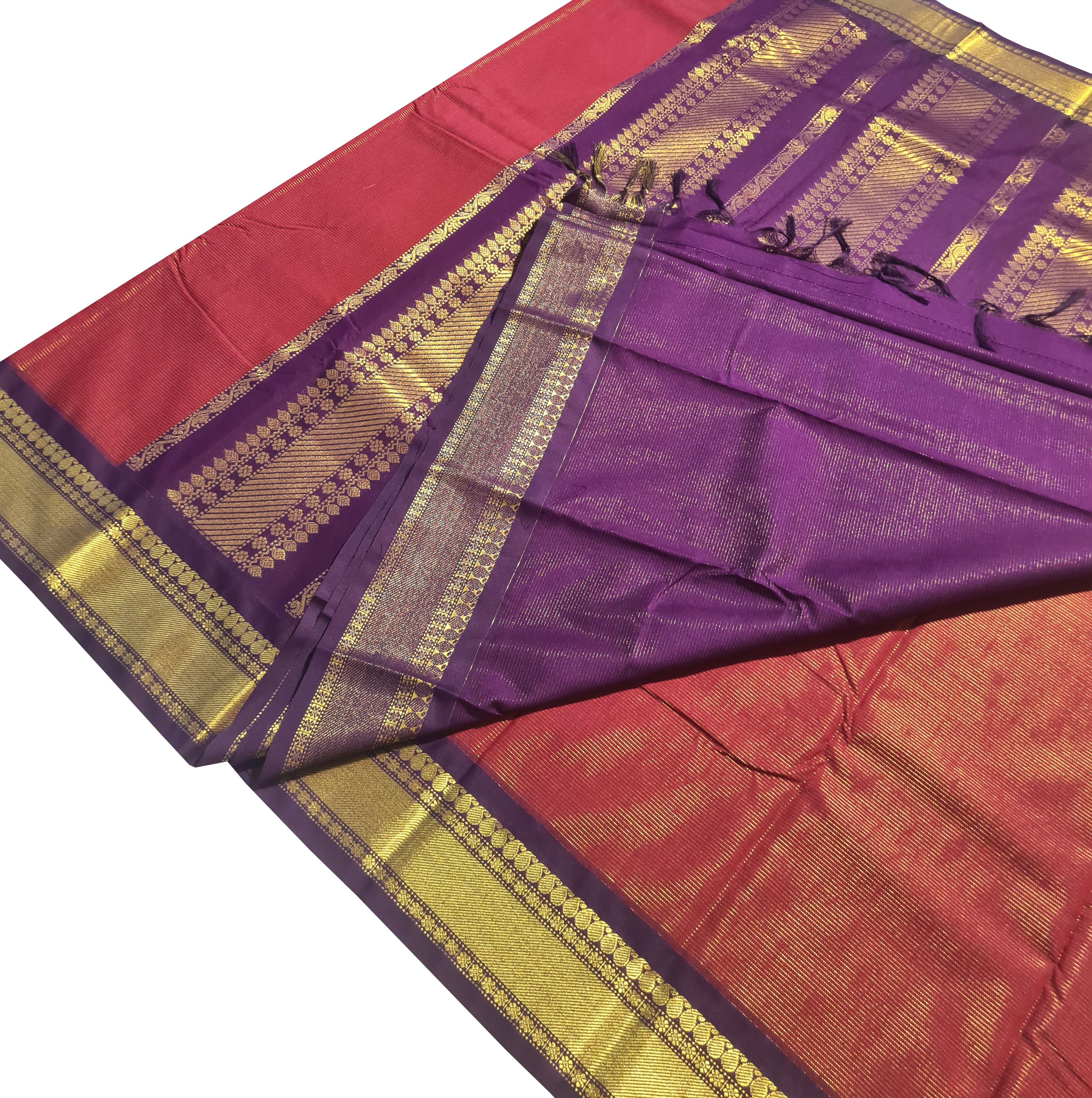 Kanchipuram Agarlic Cotton Sarees