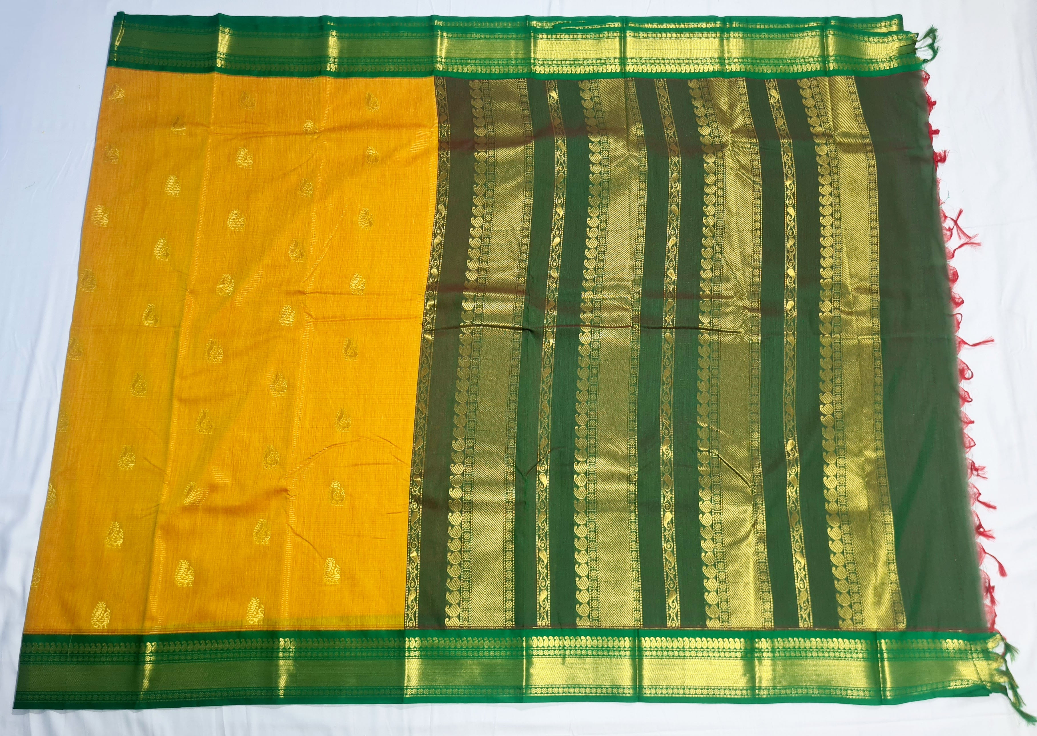 Kanchipuram Agarlic Cotton Sarees