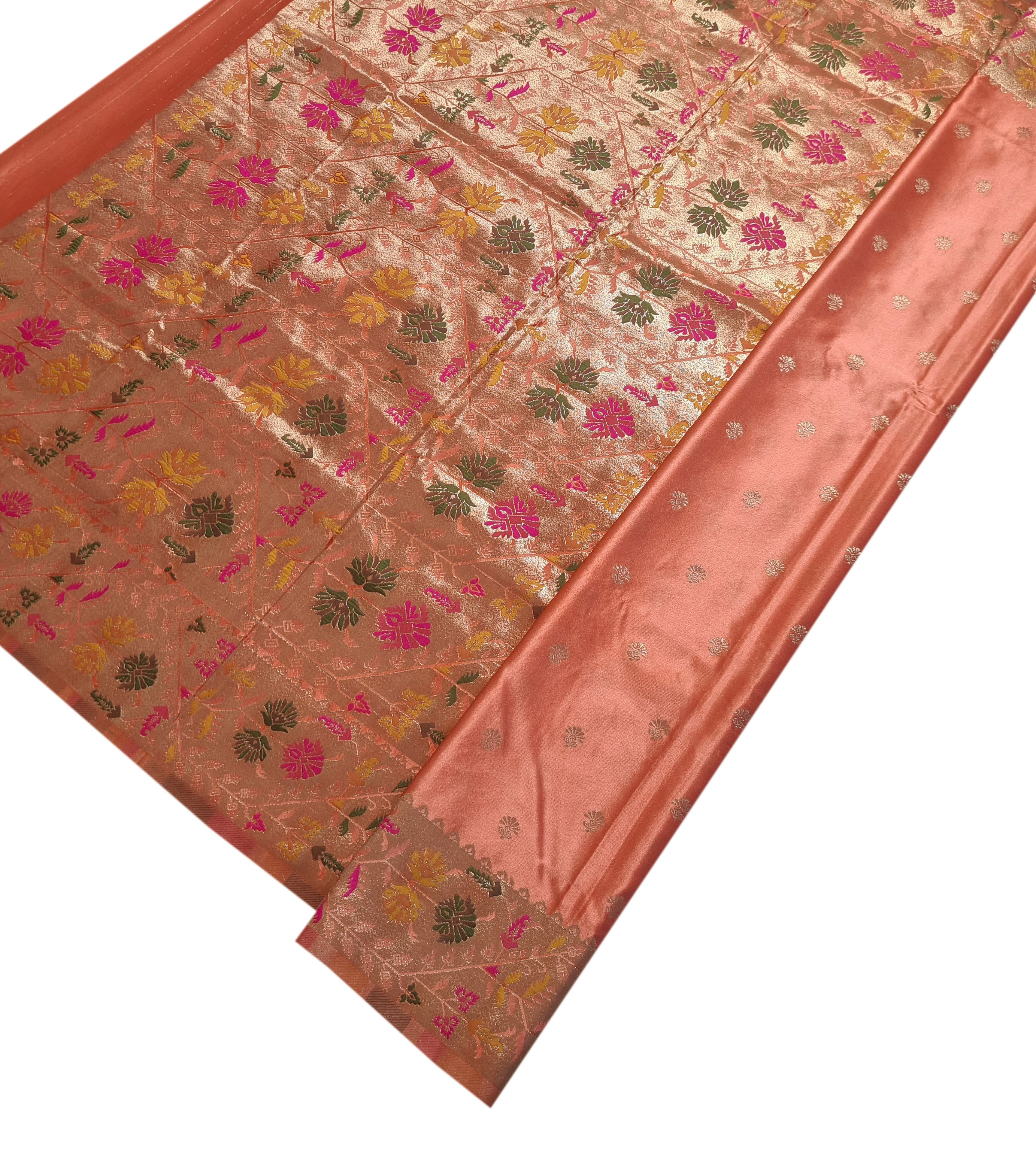 Bengaluru Crape Antic Silk Meena Sarees