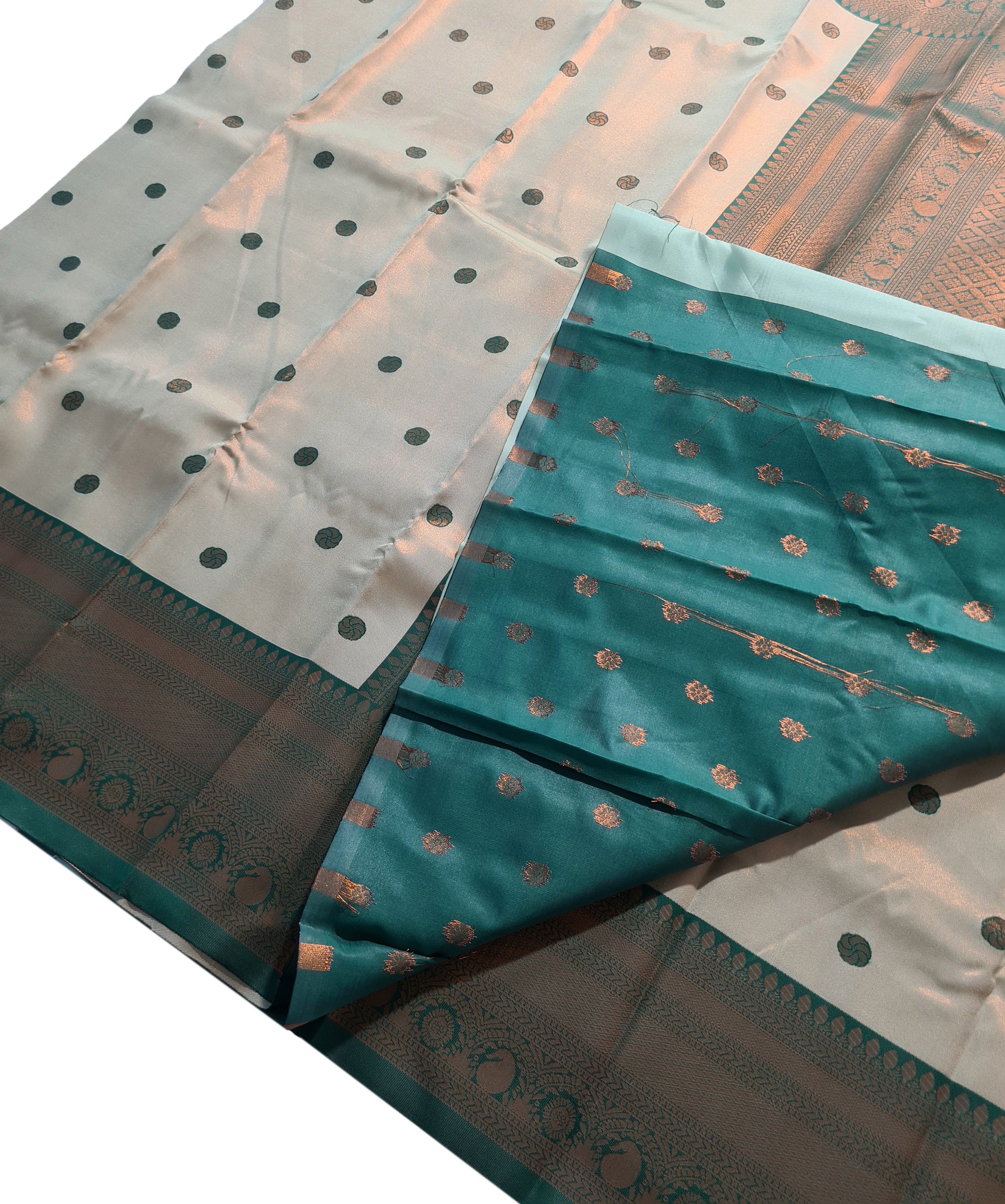 Antique Zari Butta Silk Saree