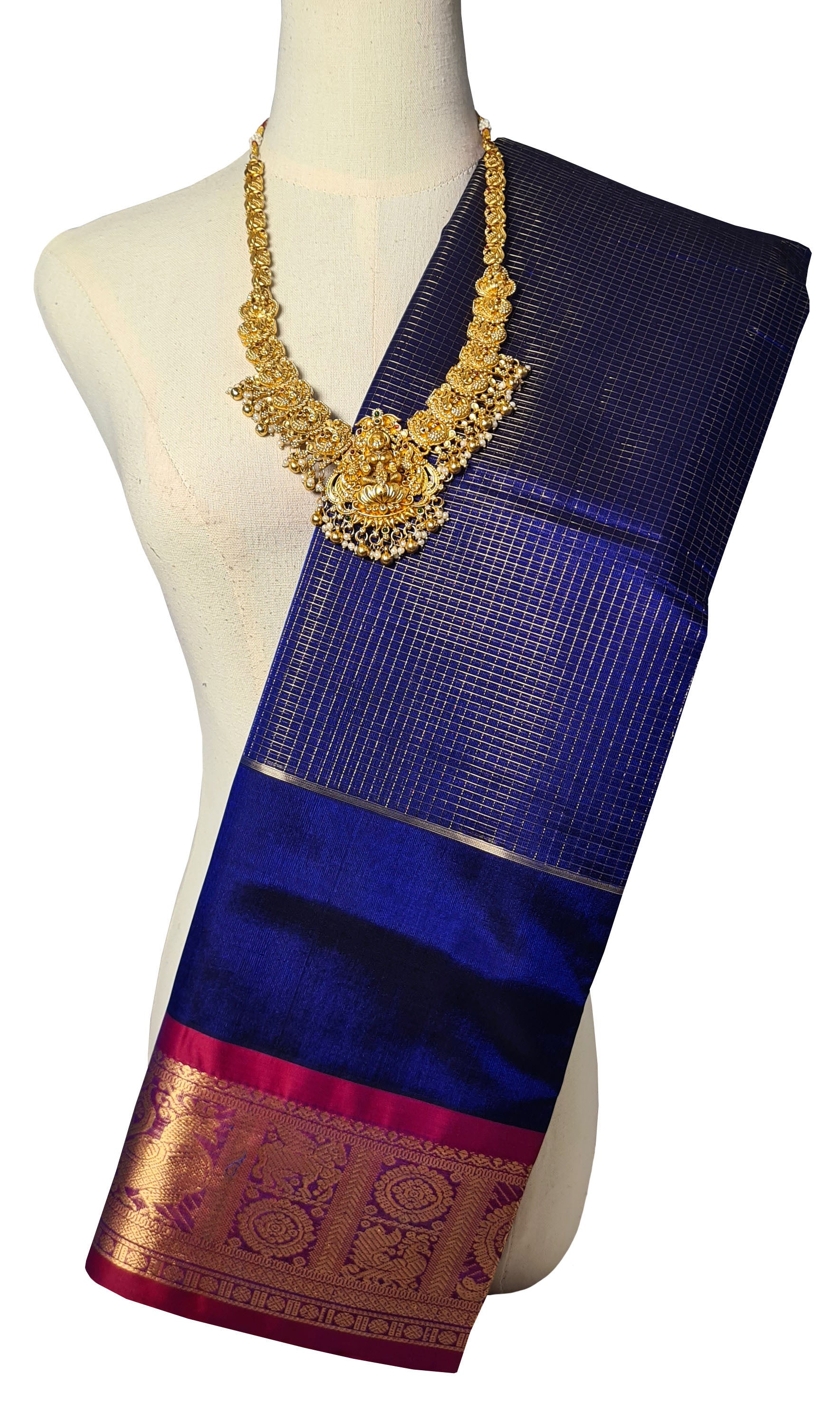 Vairaoosi Kanchipuram Pure Silk Cotton Saree