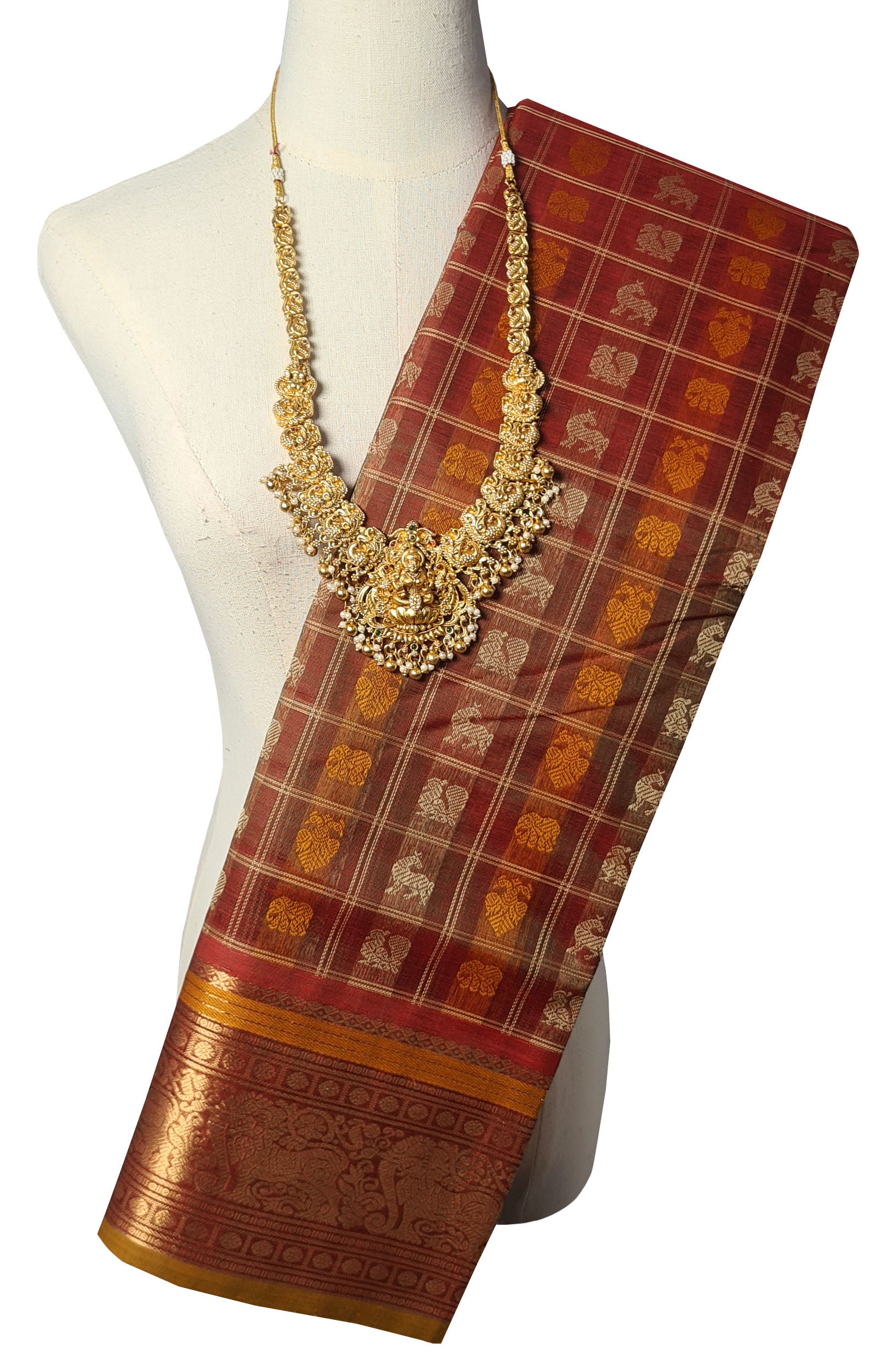 Kanchipuram Pure Silk Cotton Saree