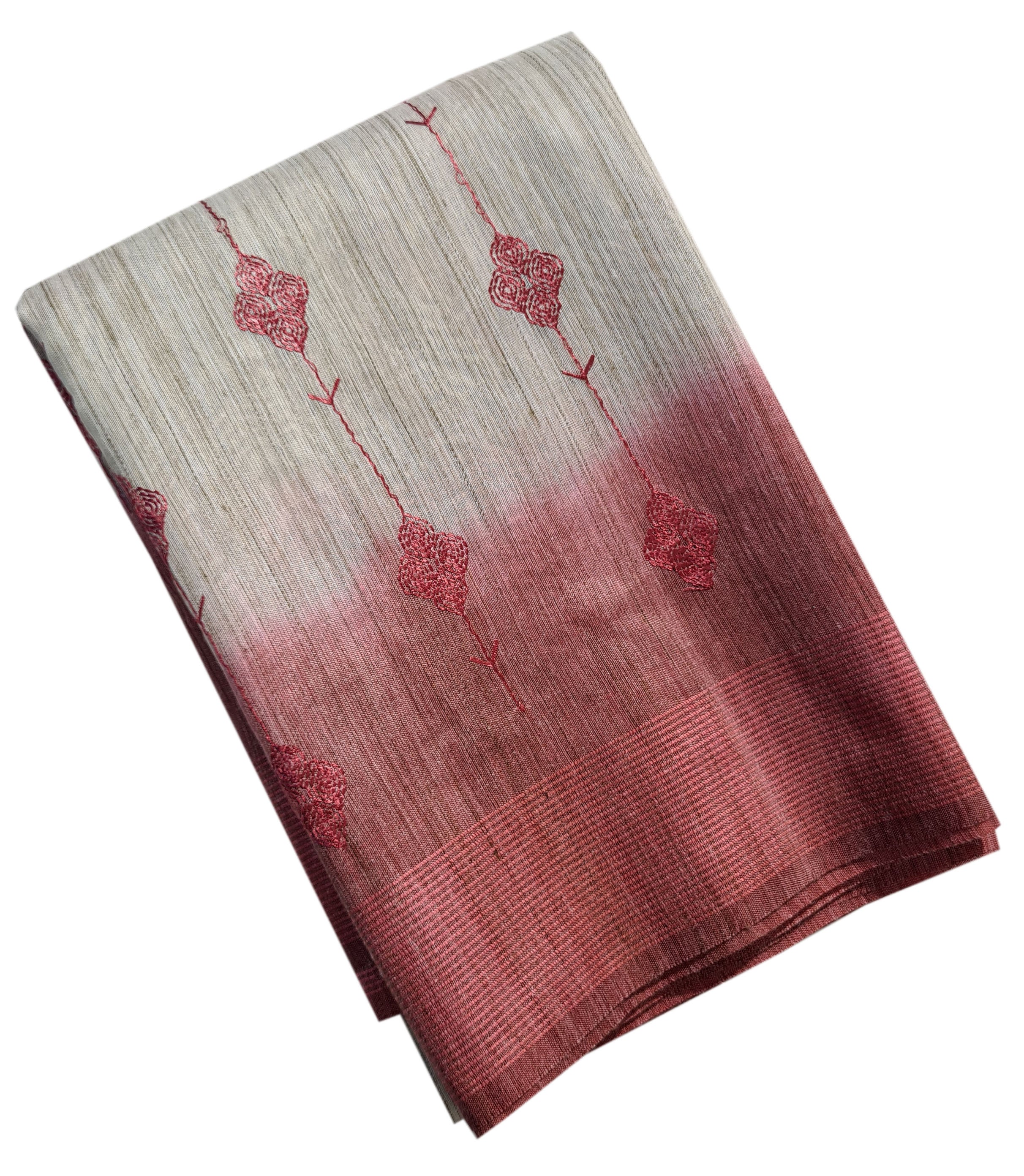 Semi Tussar Antic Design Sarees