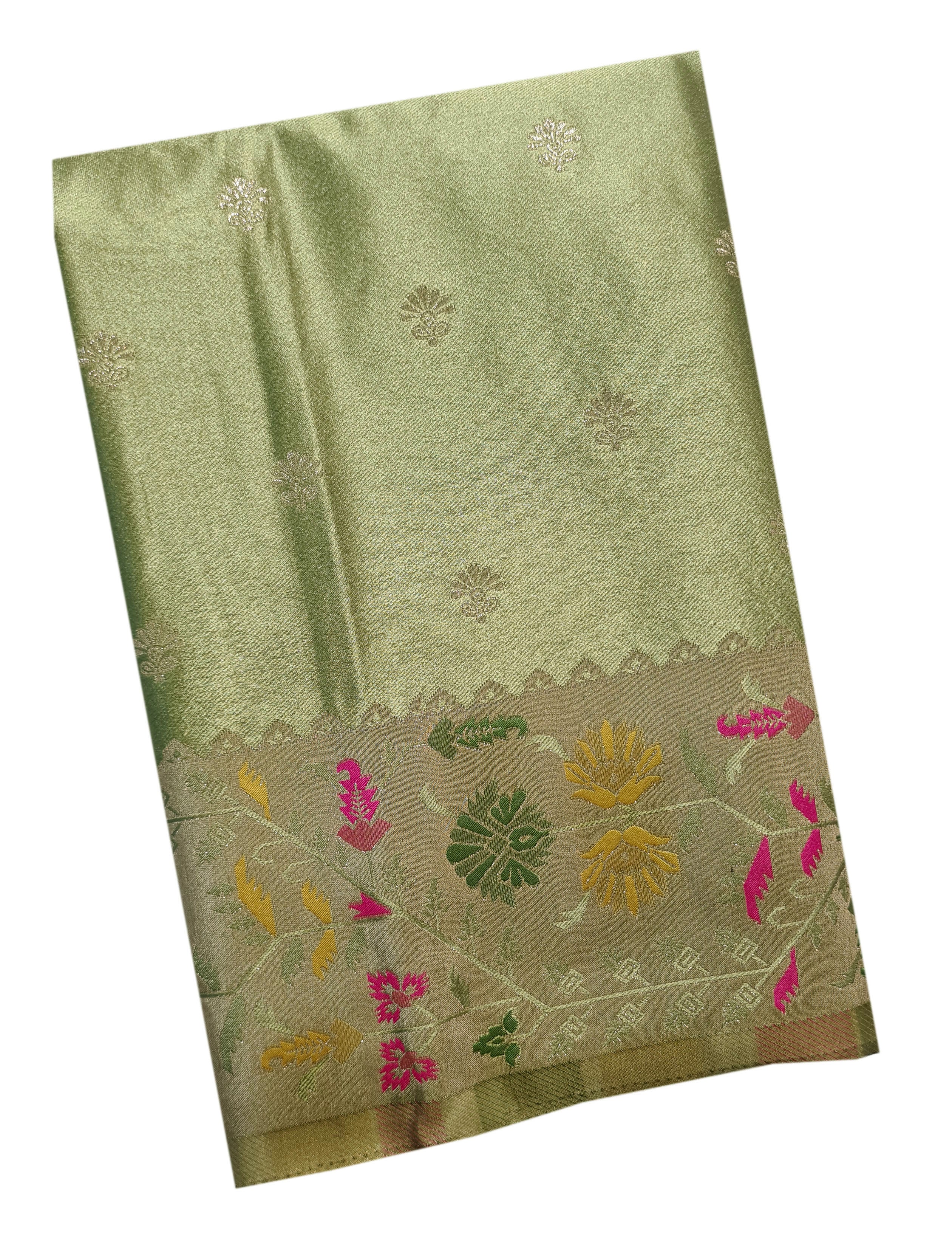 Bengaluru Crape Antic Silk Meena Sarees