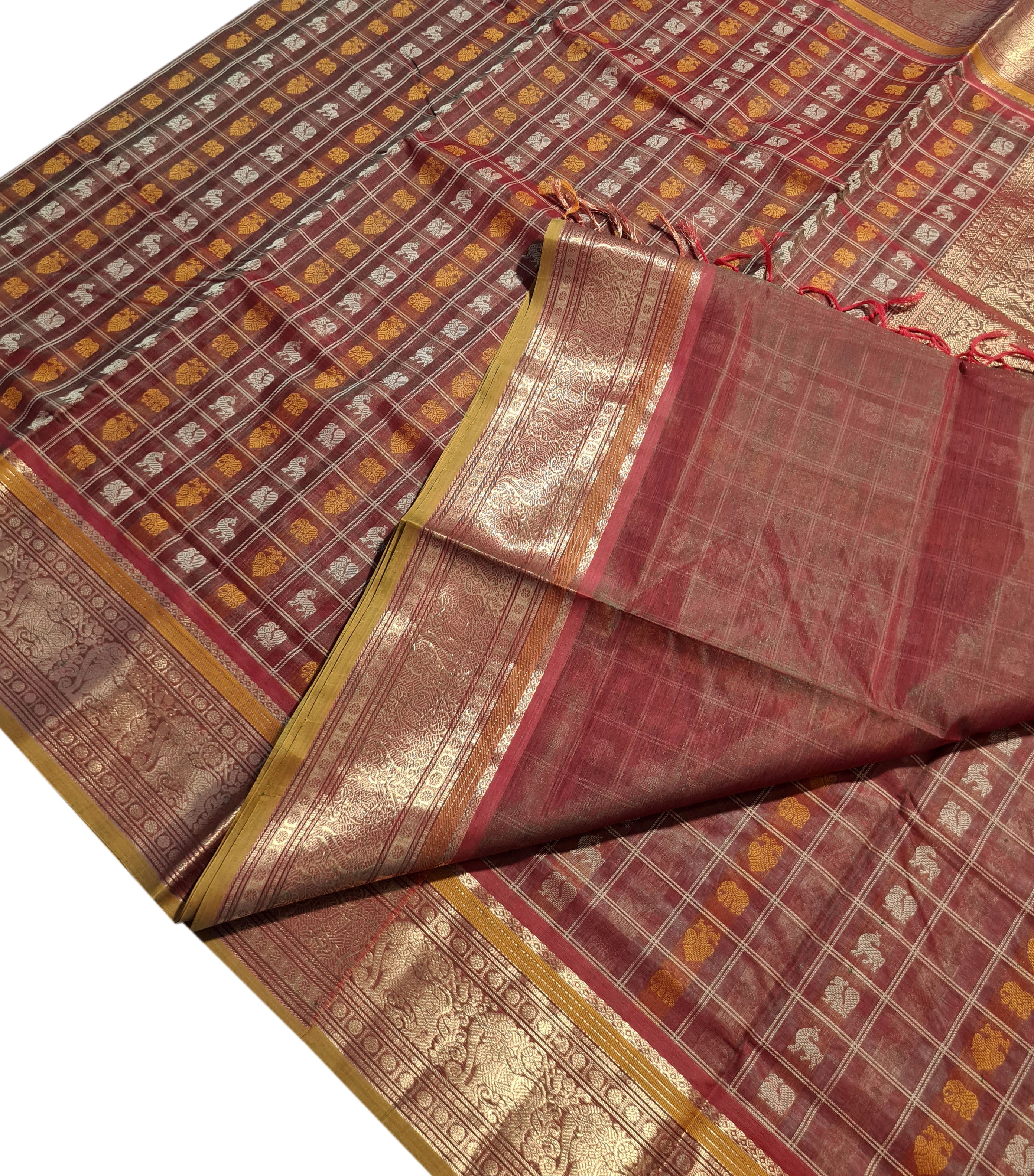 Kanchipuram Pure Silk Cotton Saree