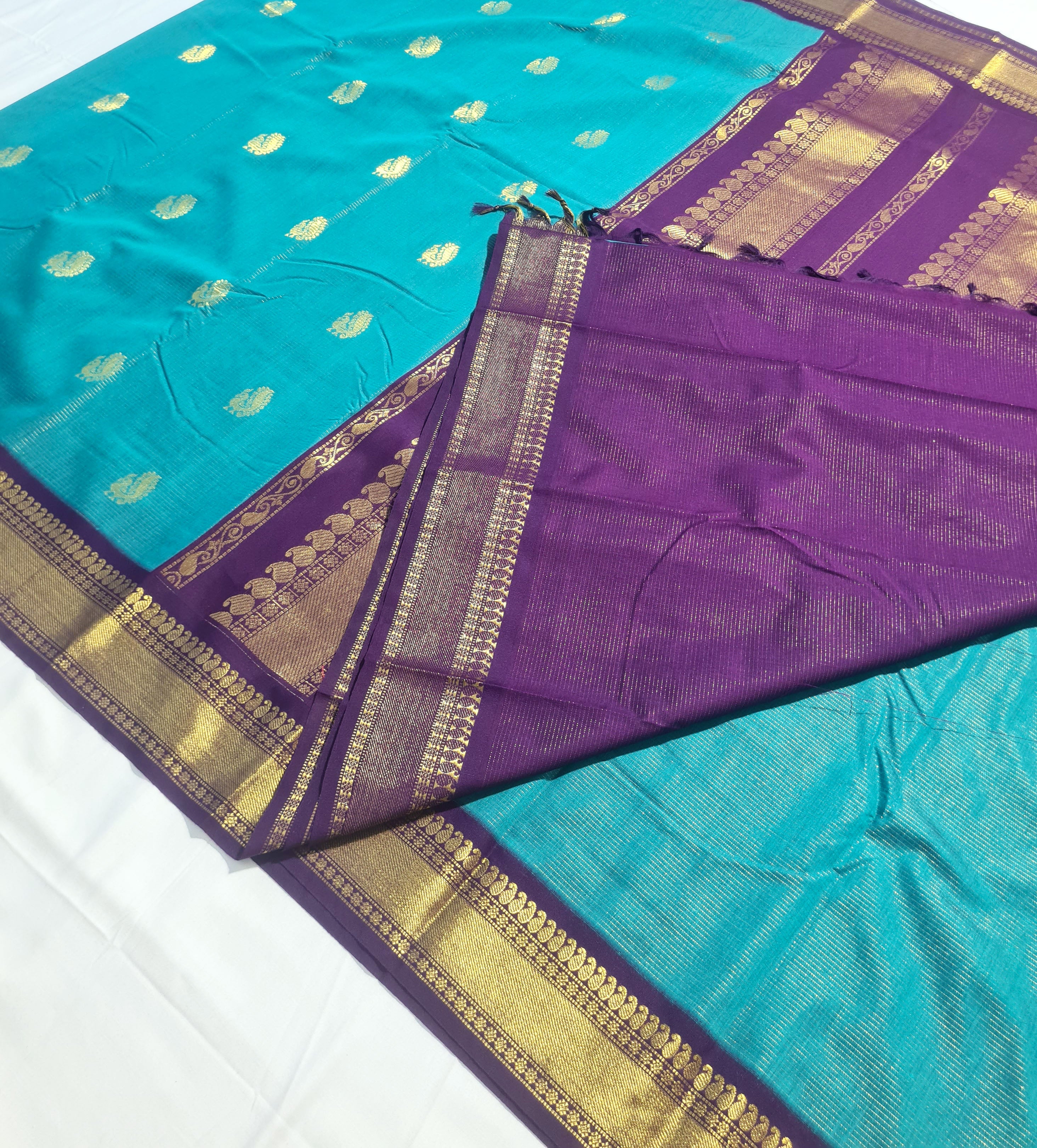 Kanchipuram Agarlic Cotton Sarees