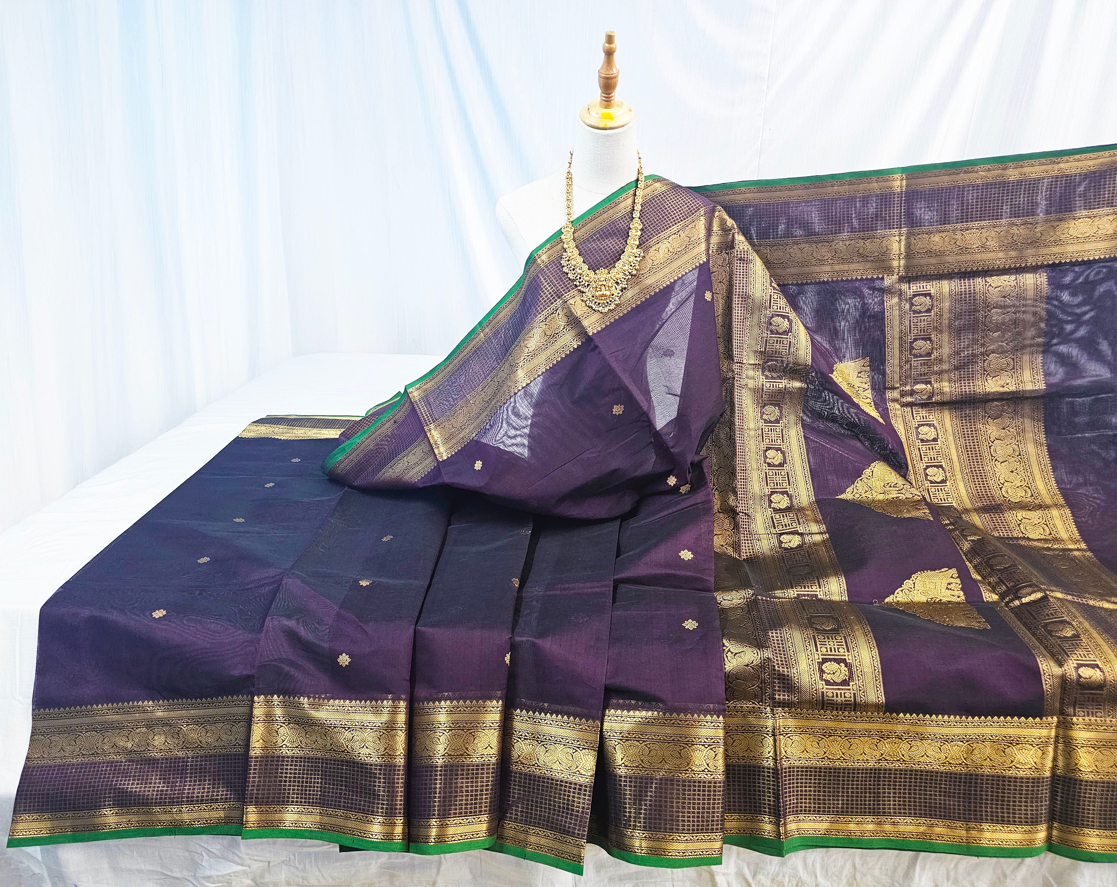 Kanchipuram Pure Silk Cotton Saree