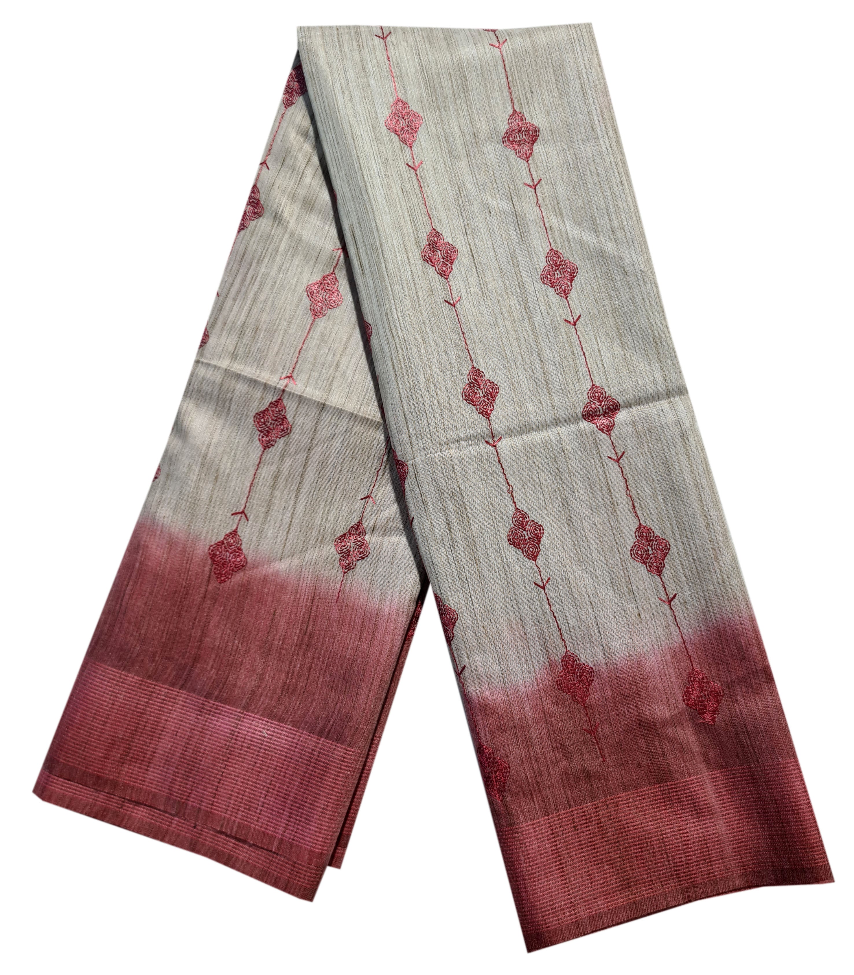 Semi Tussar Antic Design Sarees