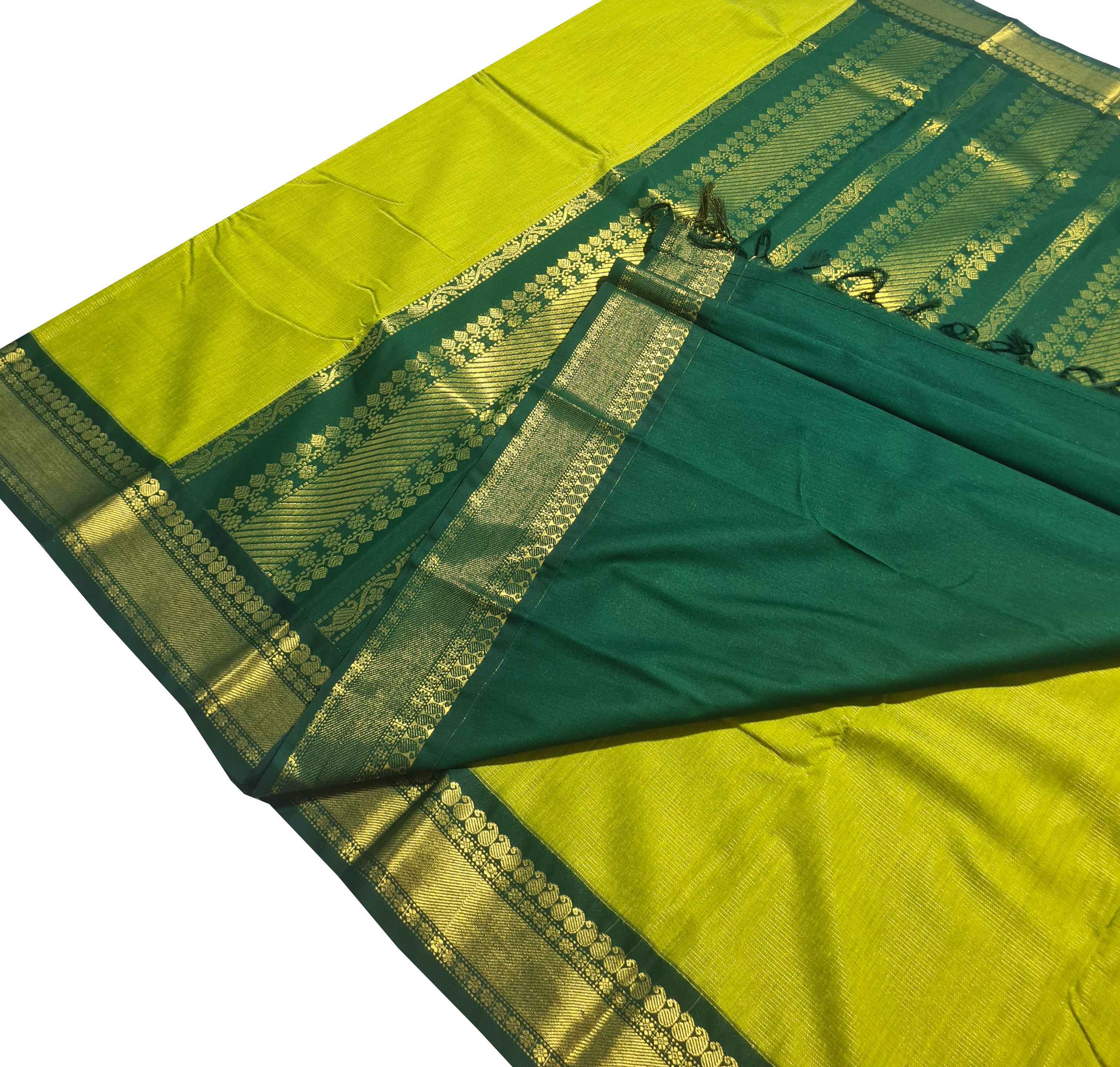 Vairaoosi Kanchipuram Agarlic Cotton Sarees