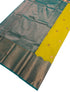 Kanchi Vegan Silk Saree With Contrast Blouse and Rich Jari Pallu