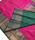 Kanchi Vegan Silk Saree With Contrast Blouse and Rich Jari Pallu