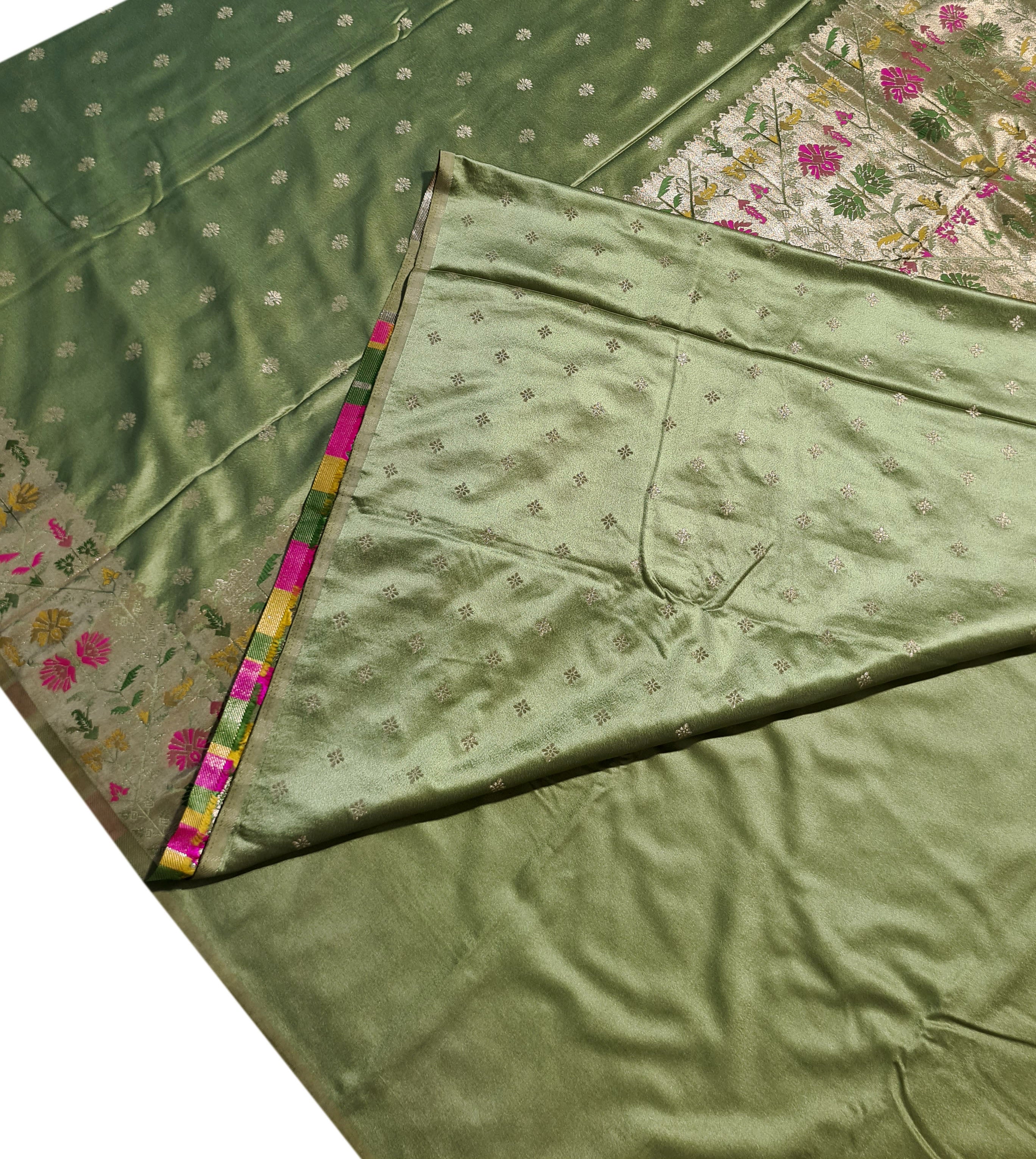 Bengaluru Crape Antic Silk Meena Sarees
