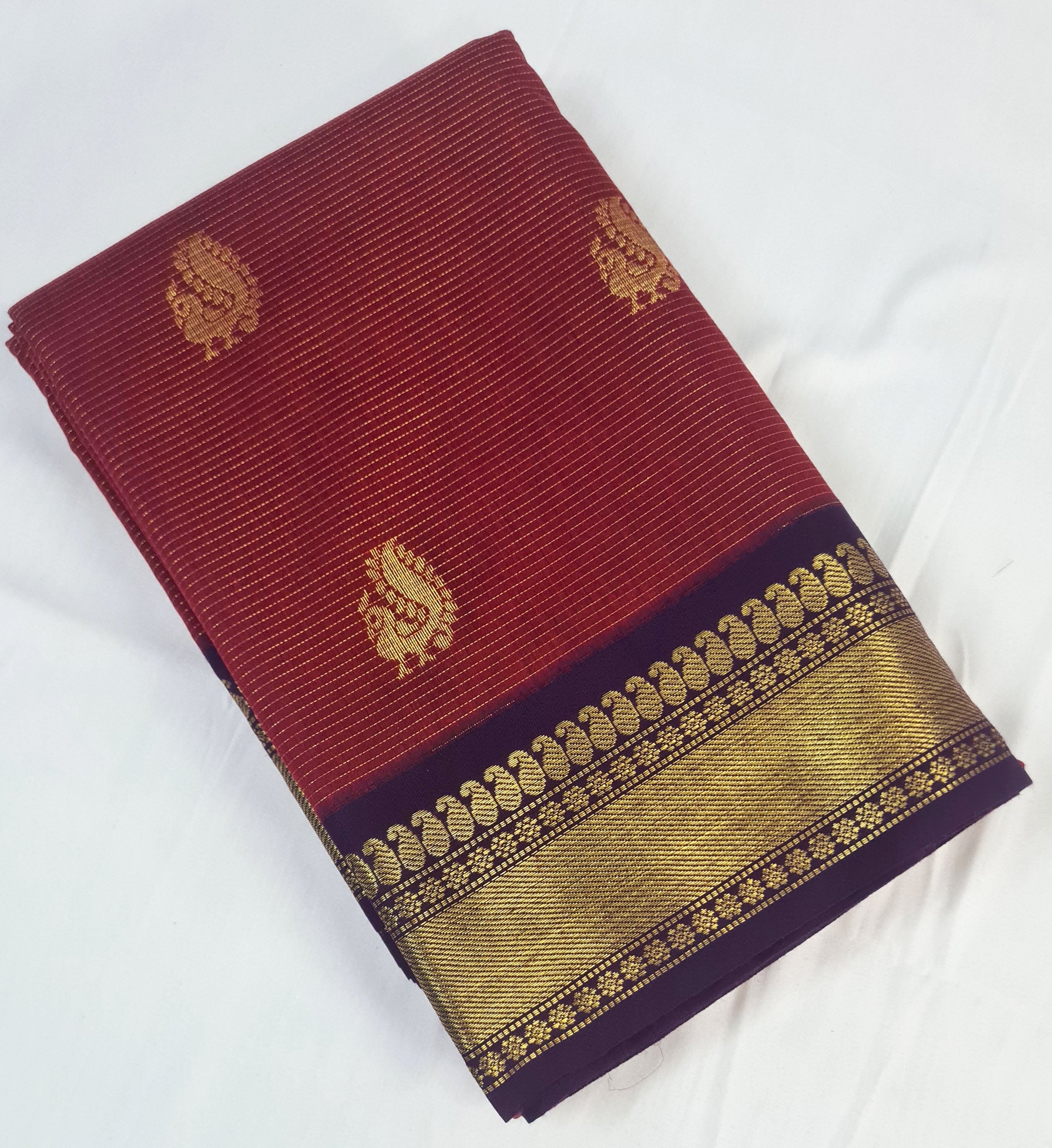 Kanchipuram Agarlic Cotton Sarees