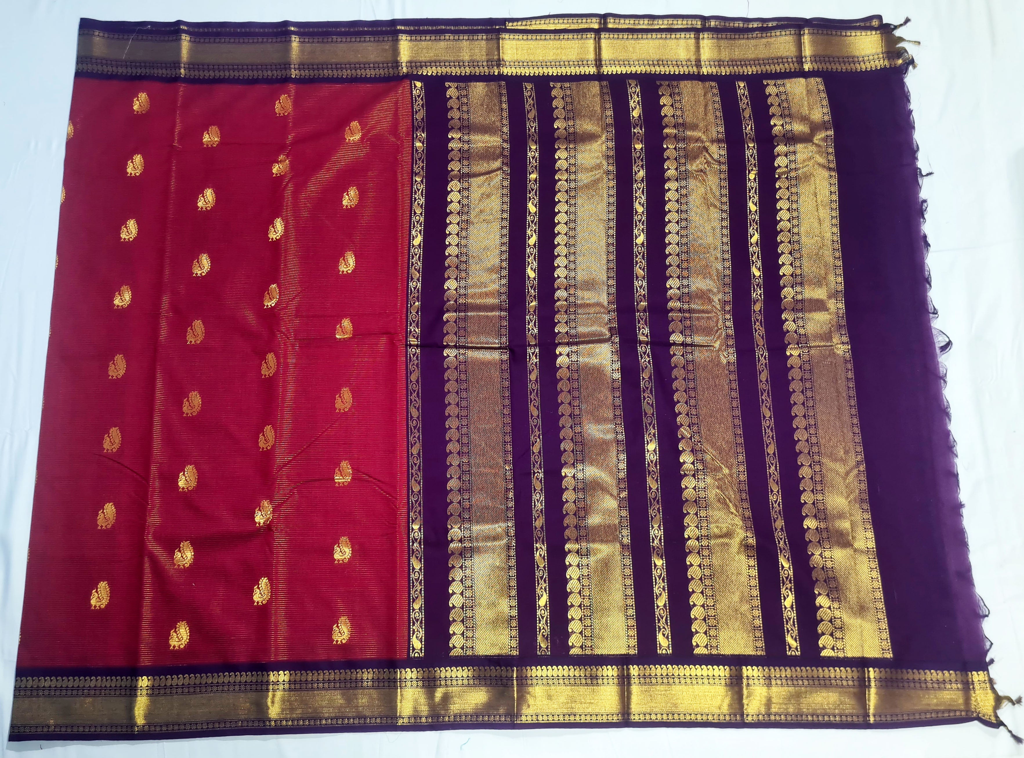 Kanchipuram Agarlic Cotton Sarees