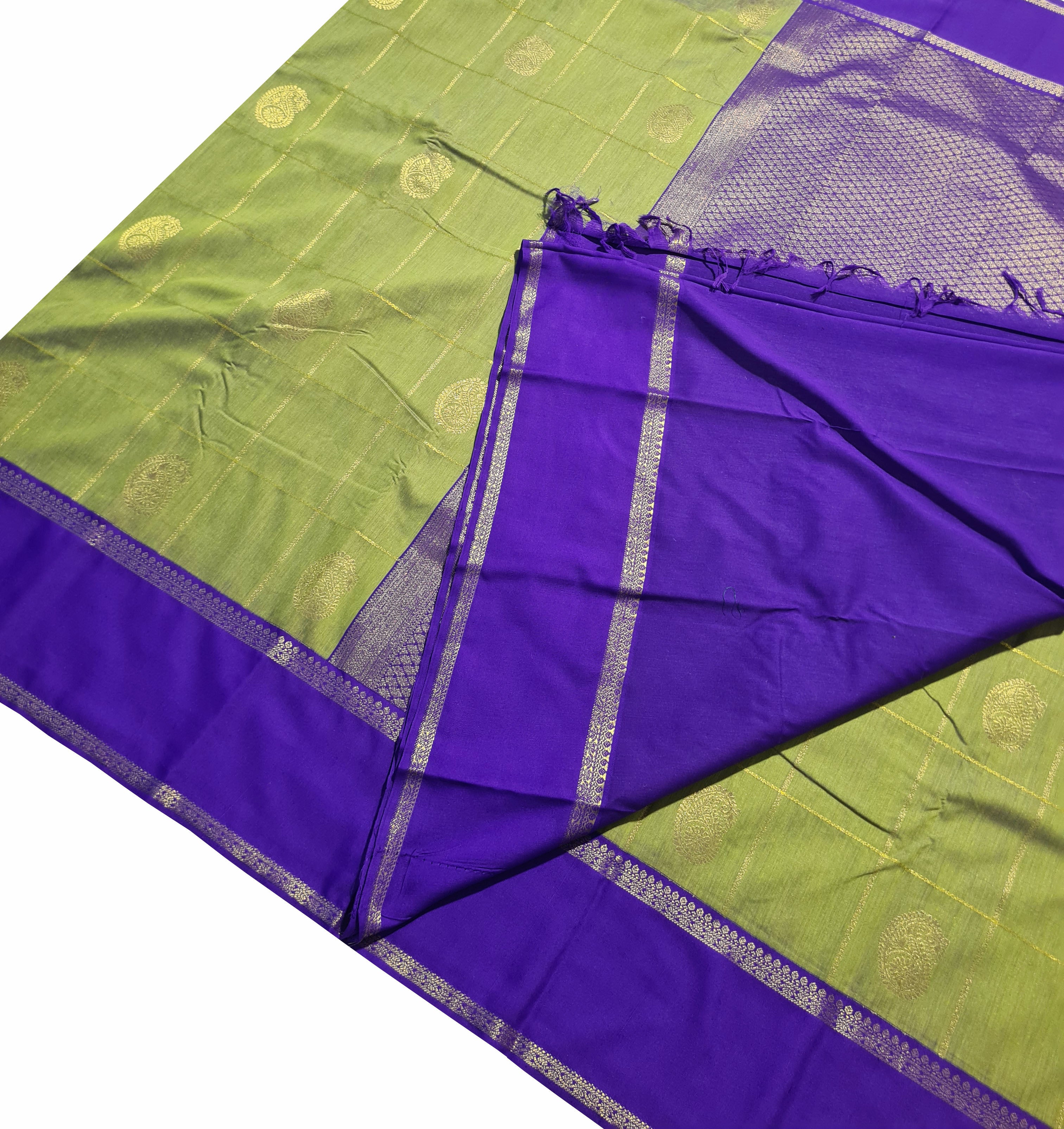 Agarlic soft  Cotton silk Sarees