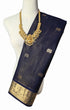Navy Blue Vairaoosi Kanchipuram Pure Silk Cotton Saree
