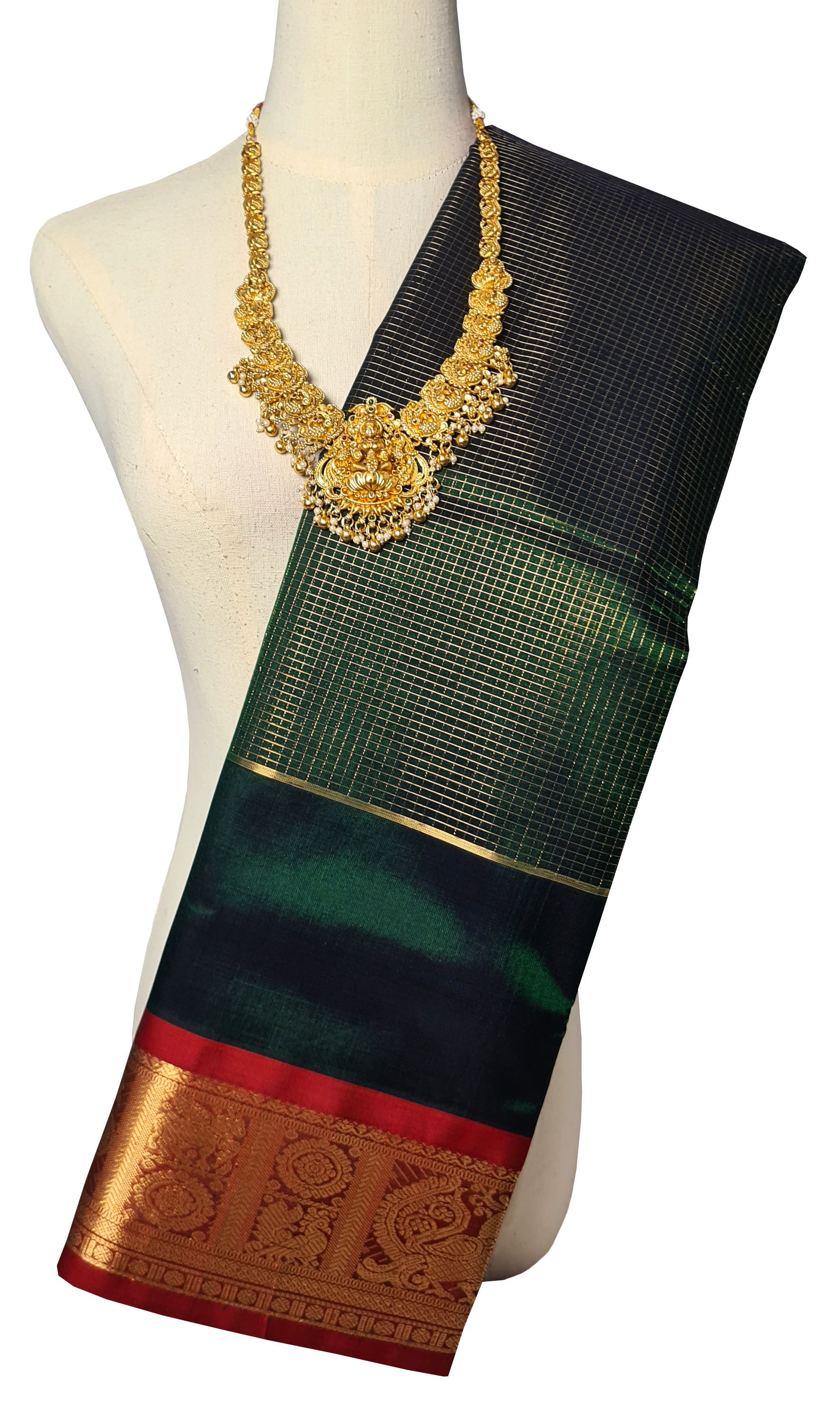 Vairaoosi Kanchipuram Pure Silk Cotton Saree