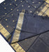 Navy Blue Vairaoosi Kanchipuram Pure Silk Cotton Saree