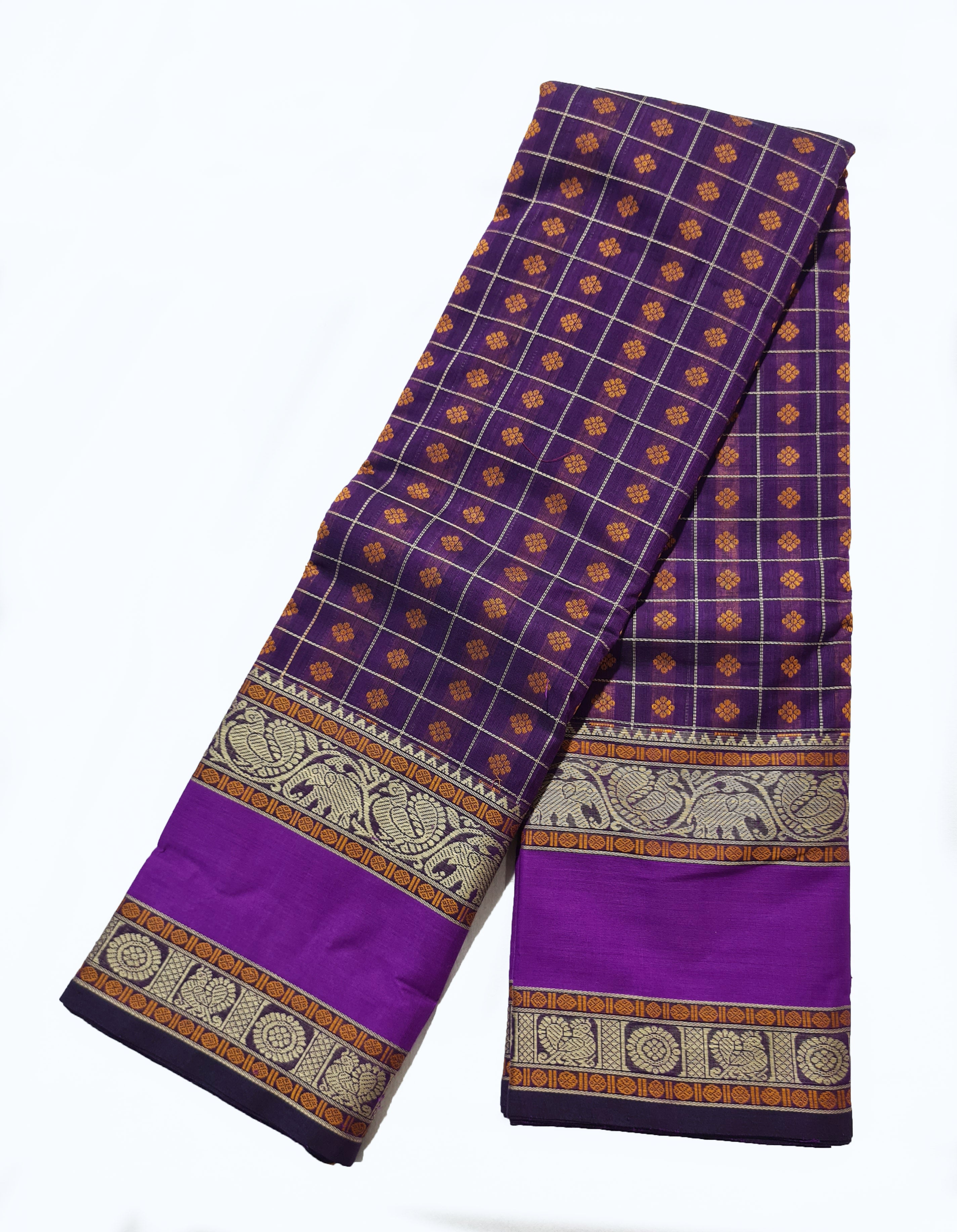 Kanchipuram Rich Cotton Saree with Blouse