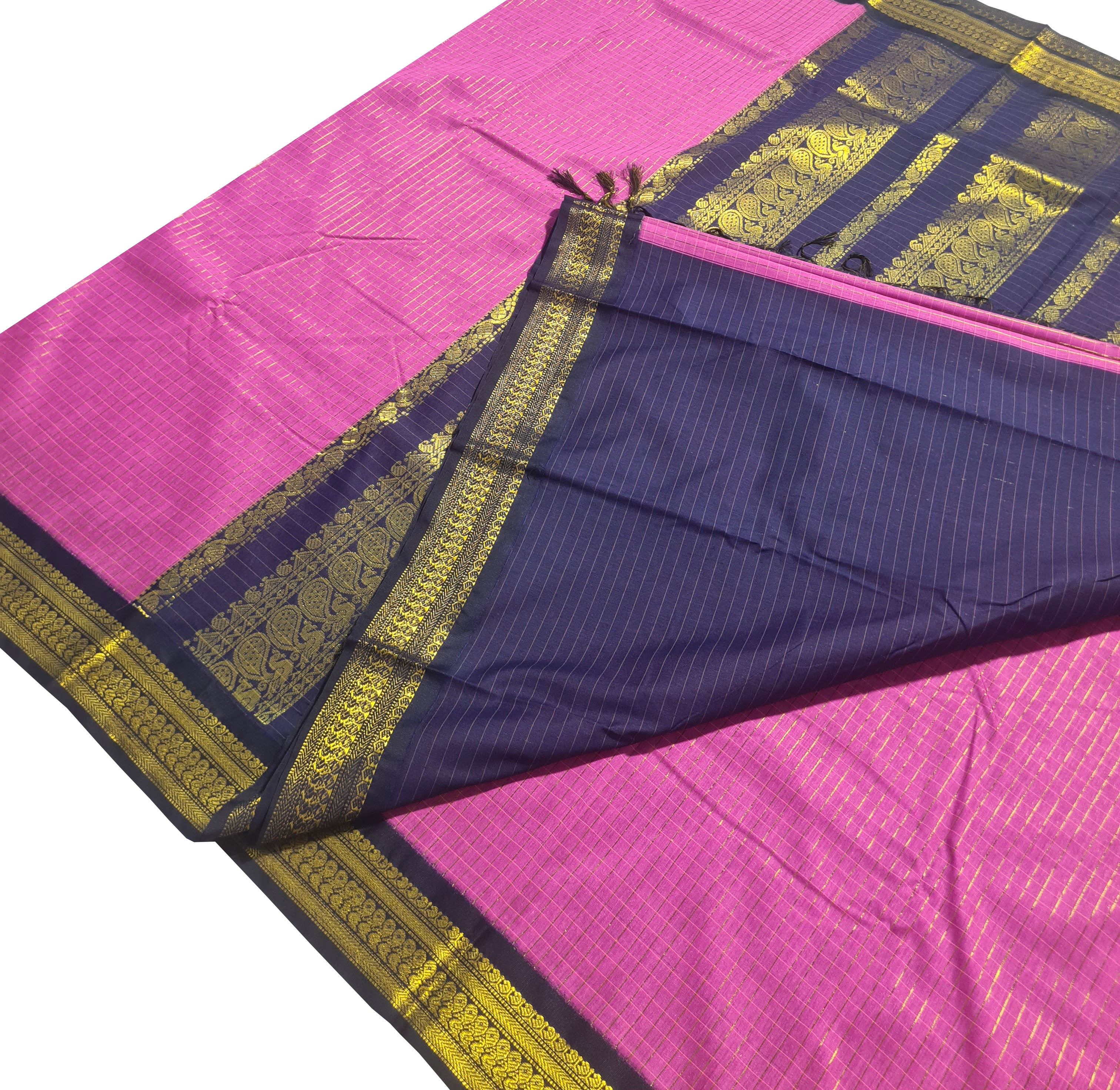 Kanchipuram Agarlic Cotton Sarees