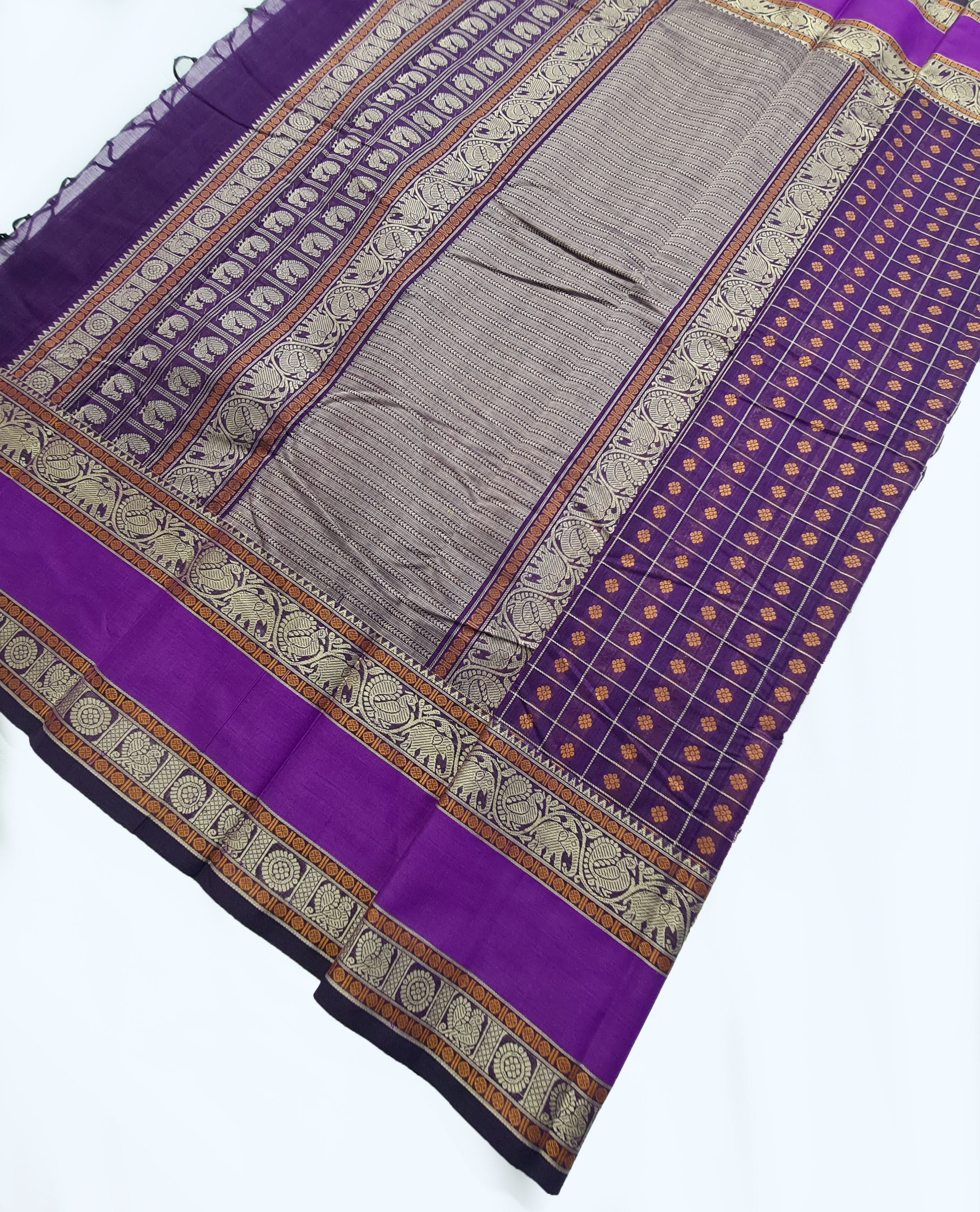 Kanchipuram Rich Cotton Saree with Blouse