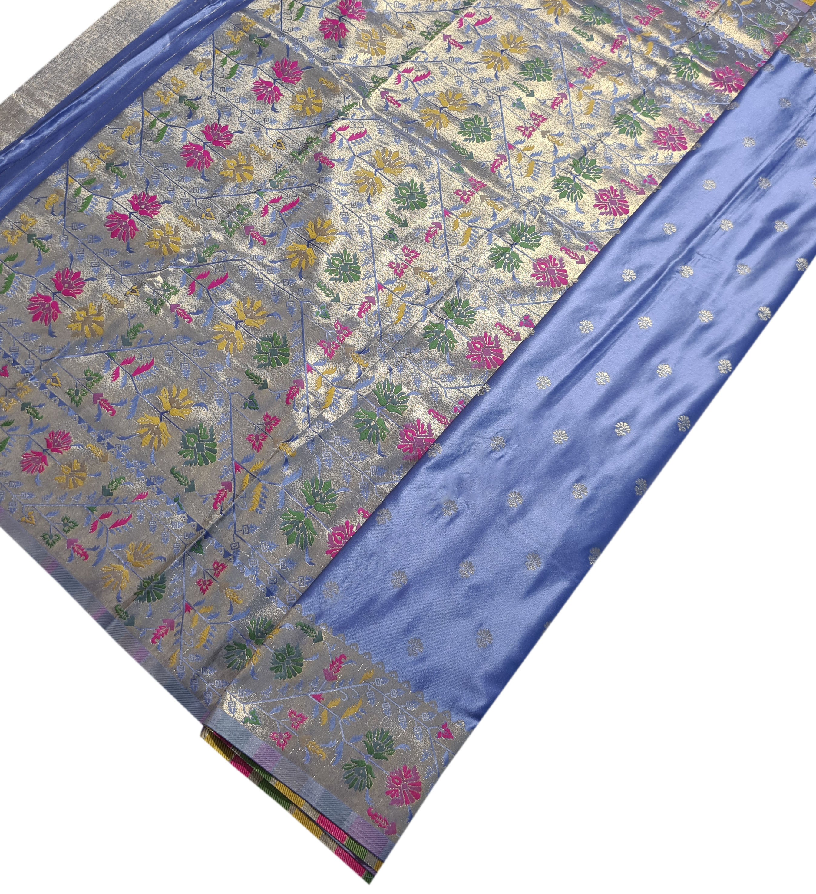 Bengaluru Crape Antic Silk Meena Sarees