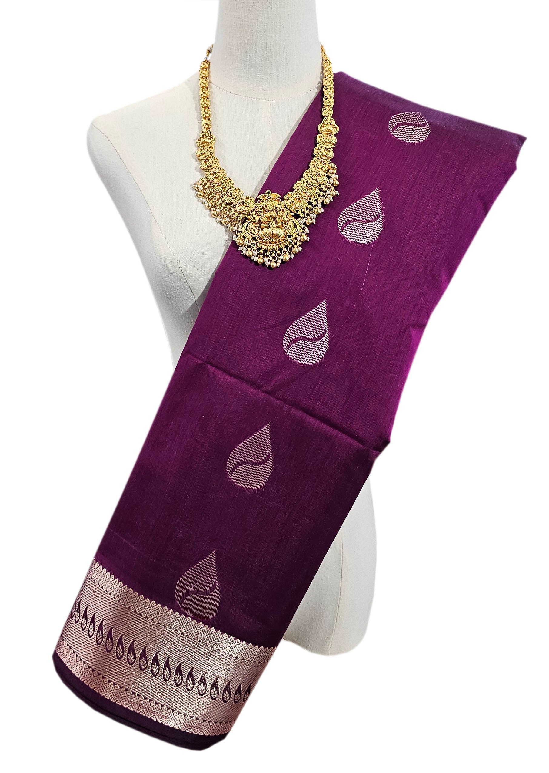Zakat Border Cotton Sarees