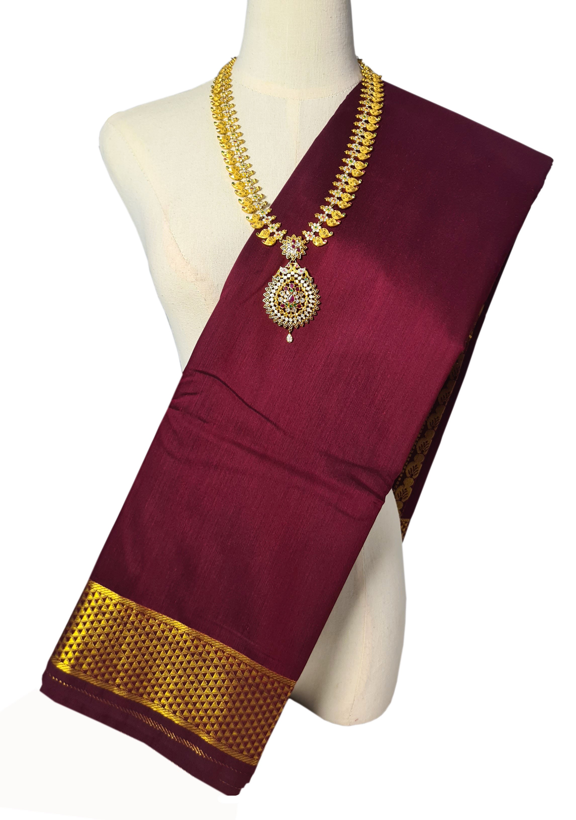Vairaoosi Agarlic Cotton Silk Sarees