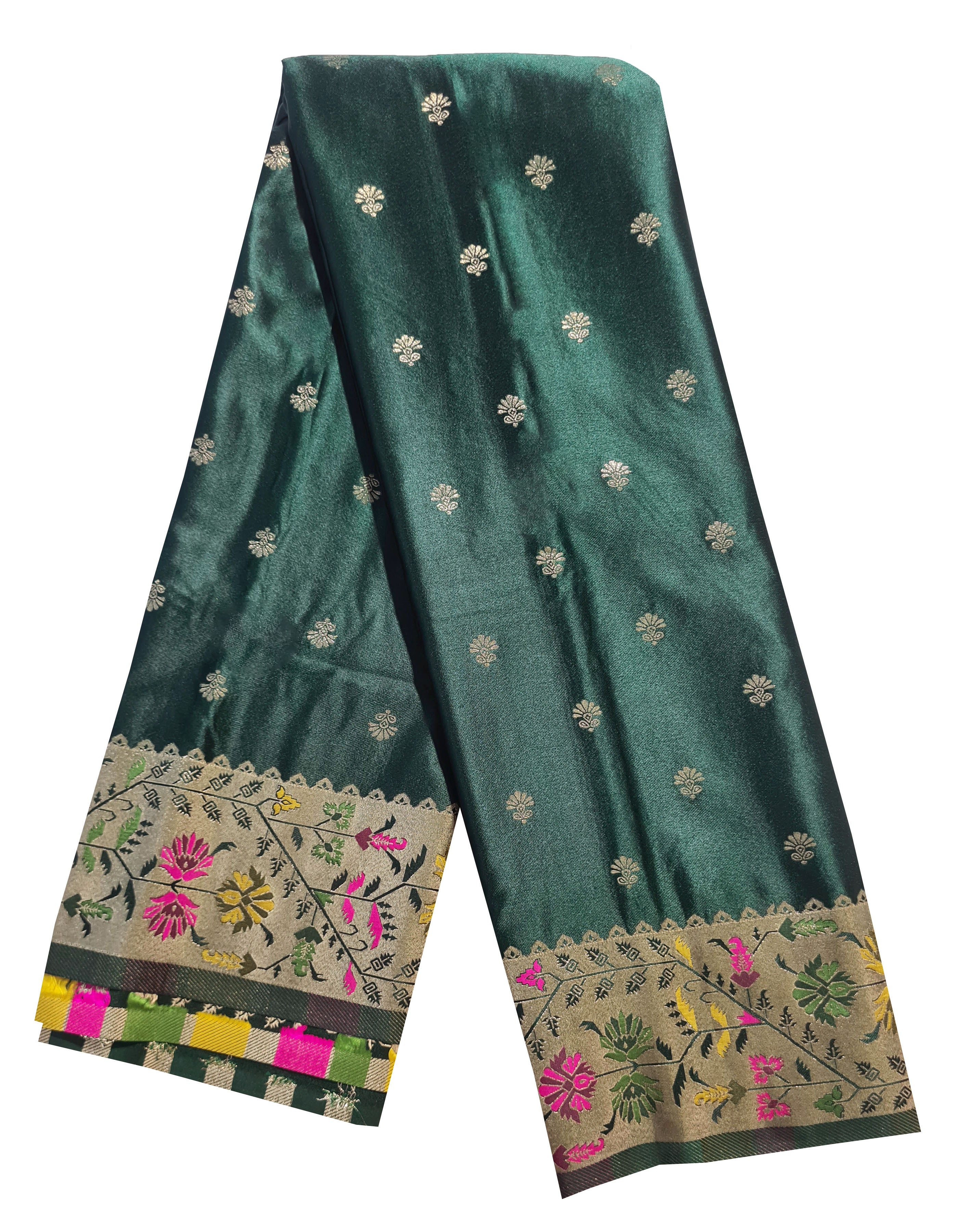 Bengaluru Crape Antic Silk Meena Sarees