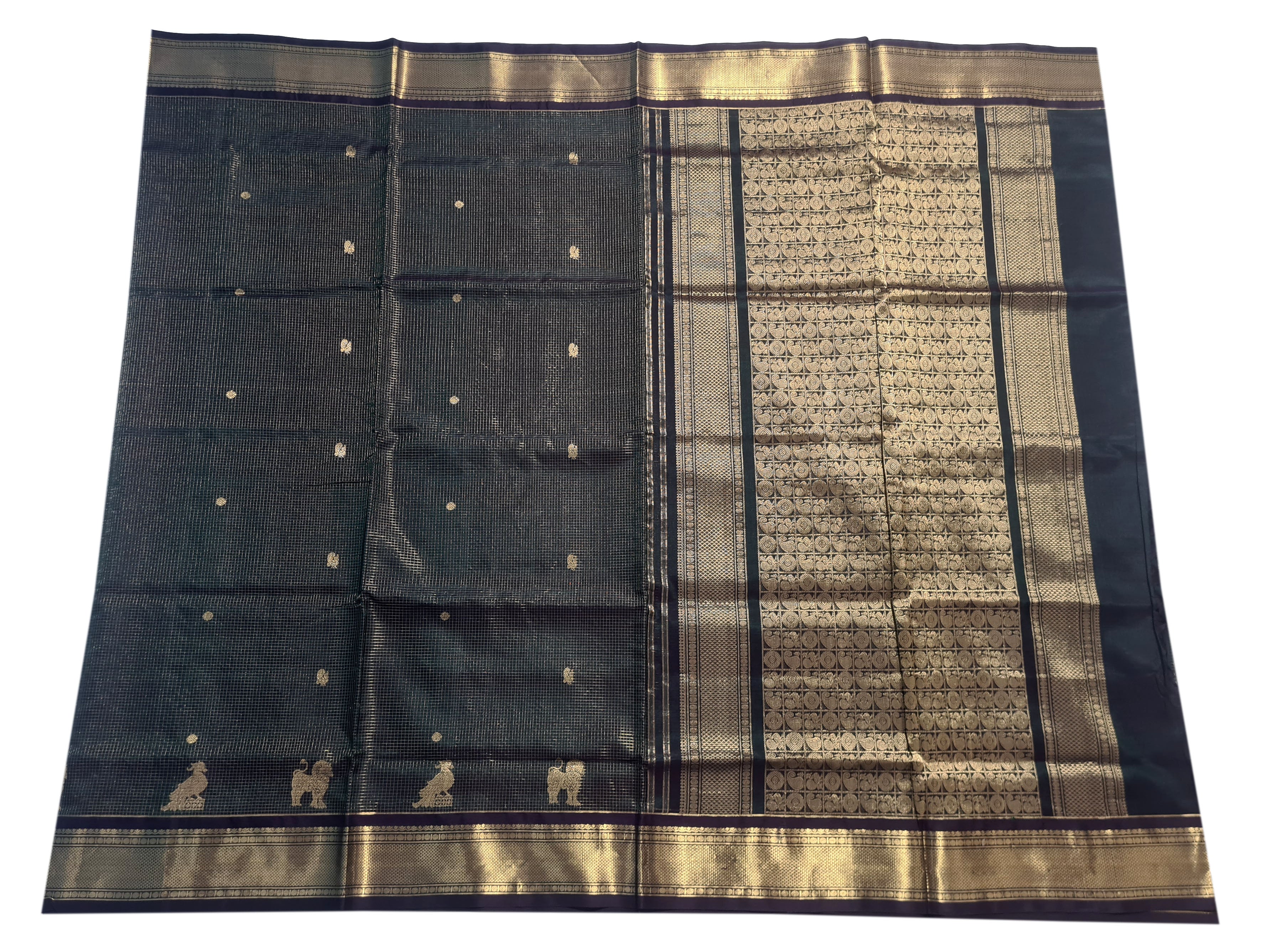 Vairaoosi Kanchipuram Pure Silk Cotton Saree
