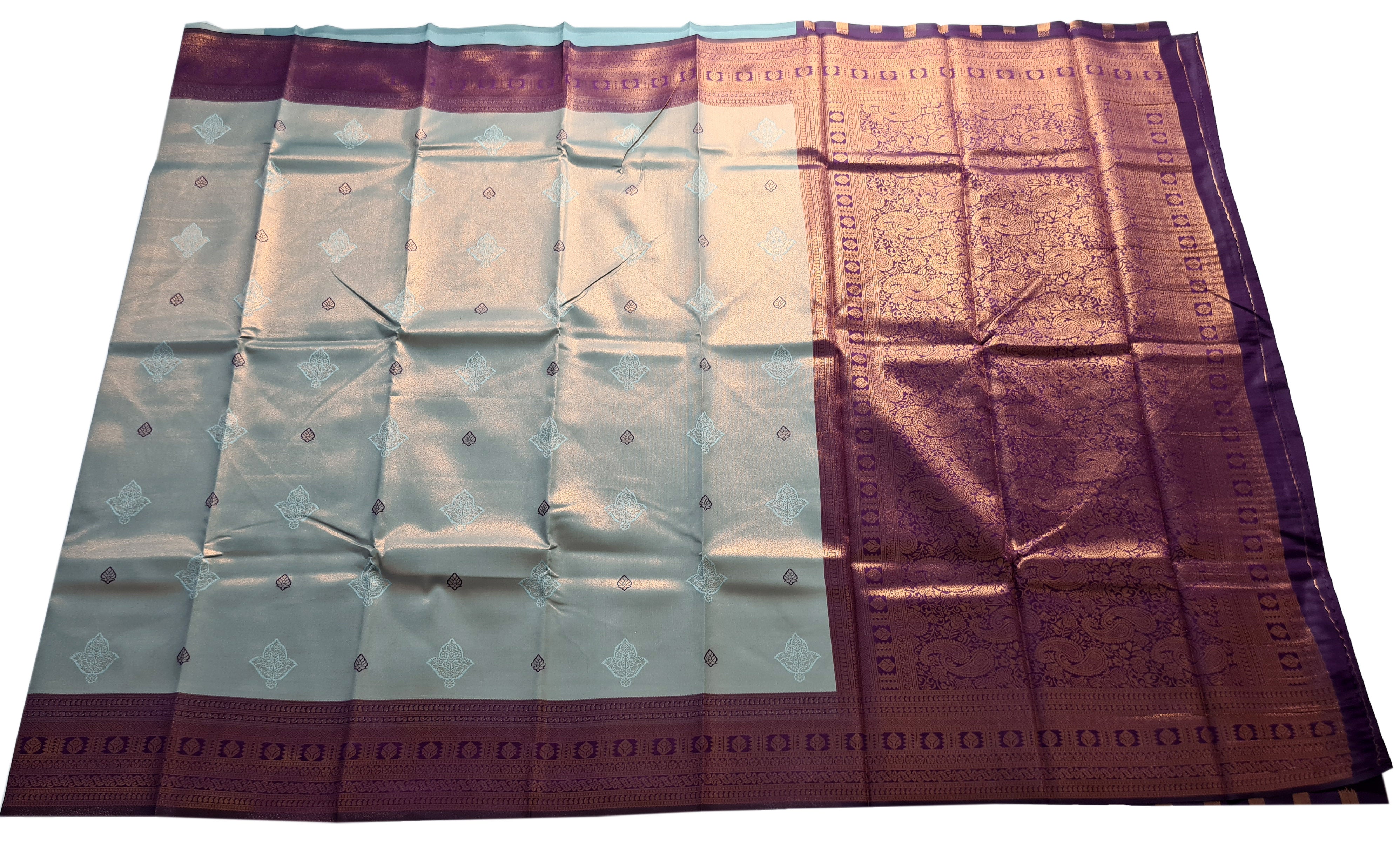 Antique Zari Butta Silk Saree