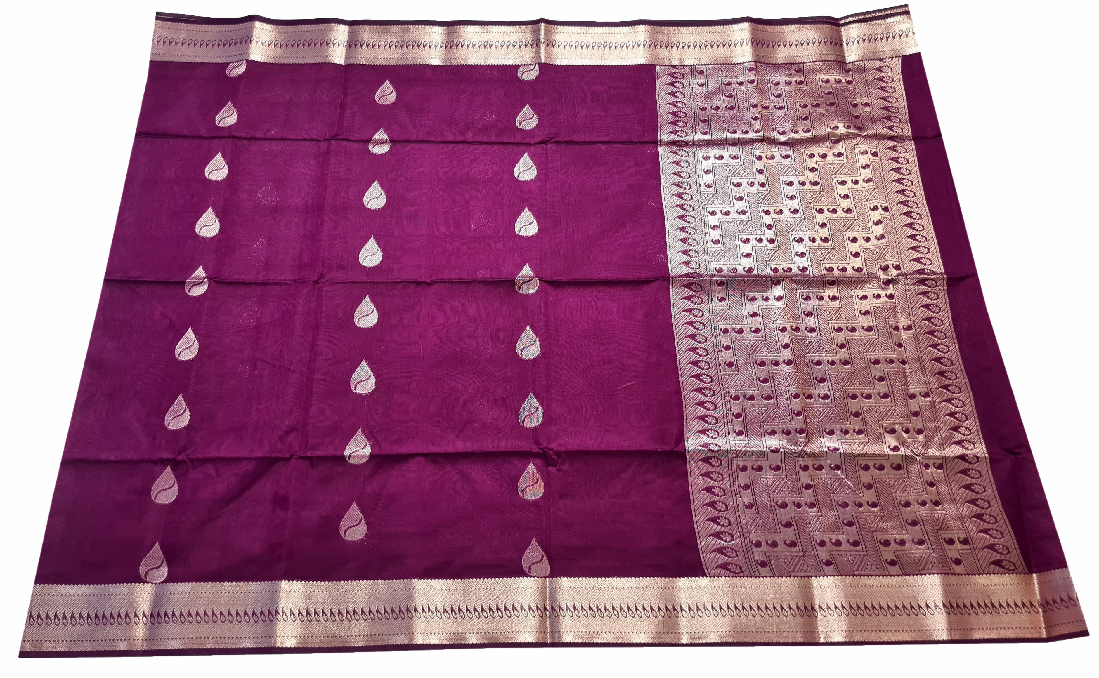 Zakat Border Cotton Sarees