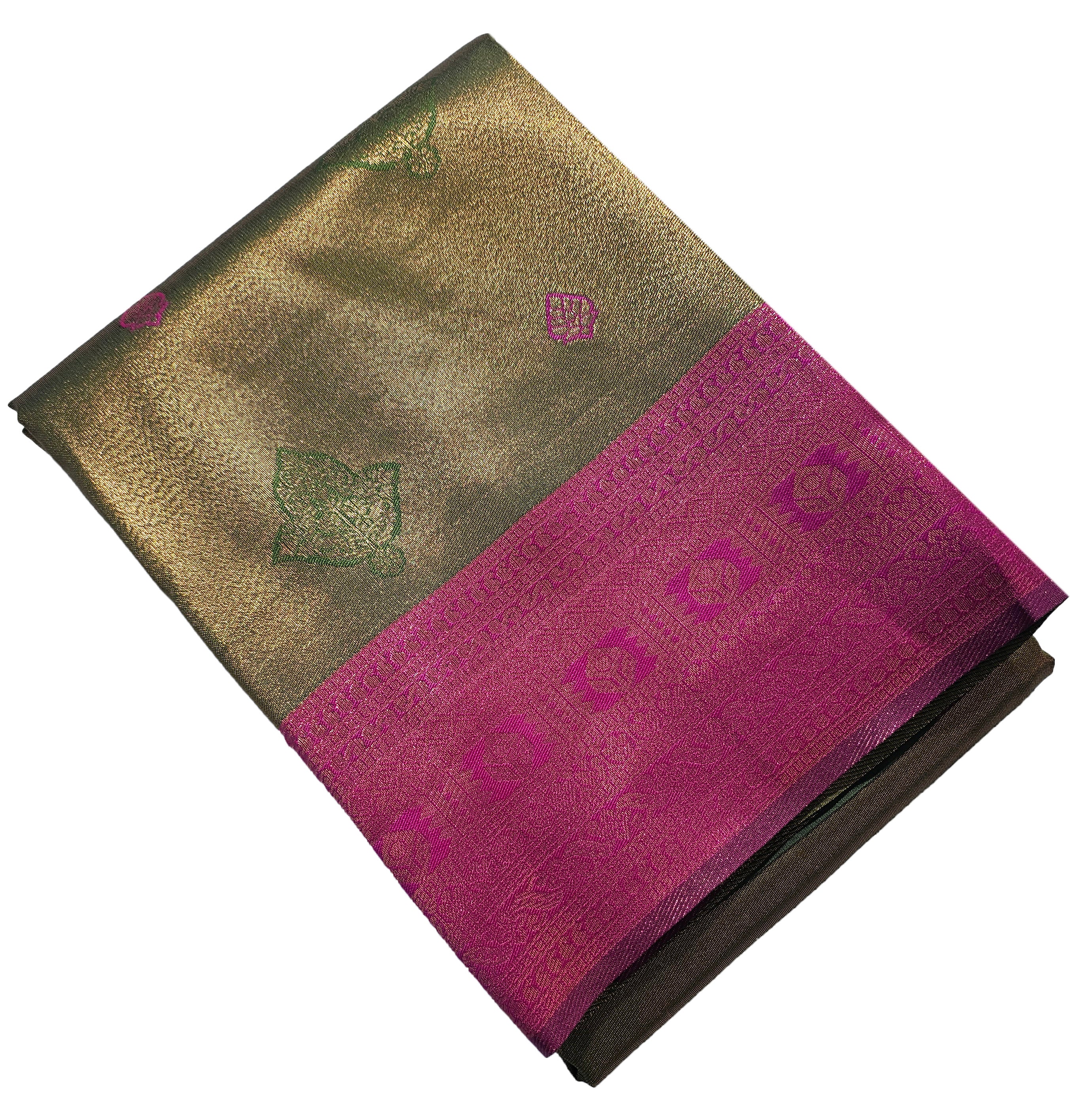 Antique Zari Butta Silk Saree