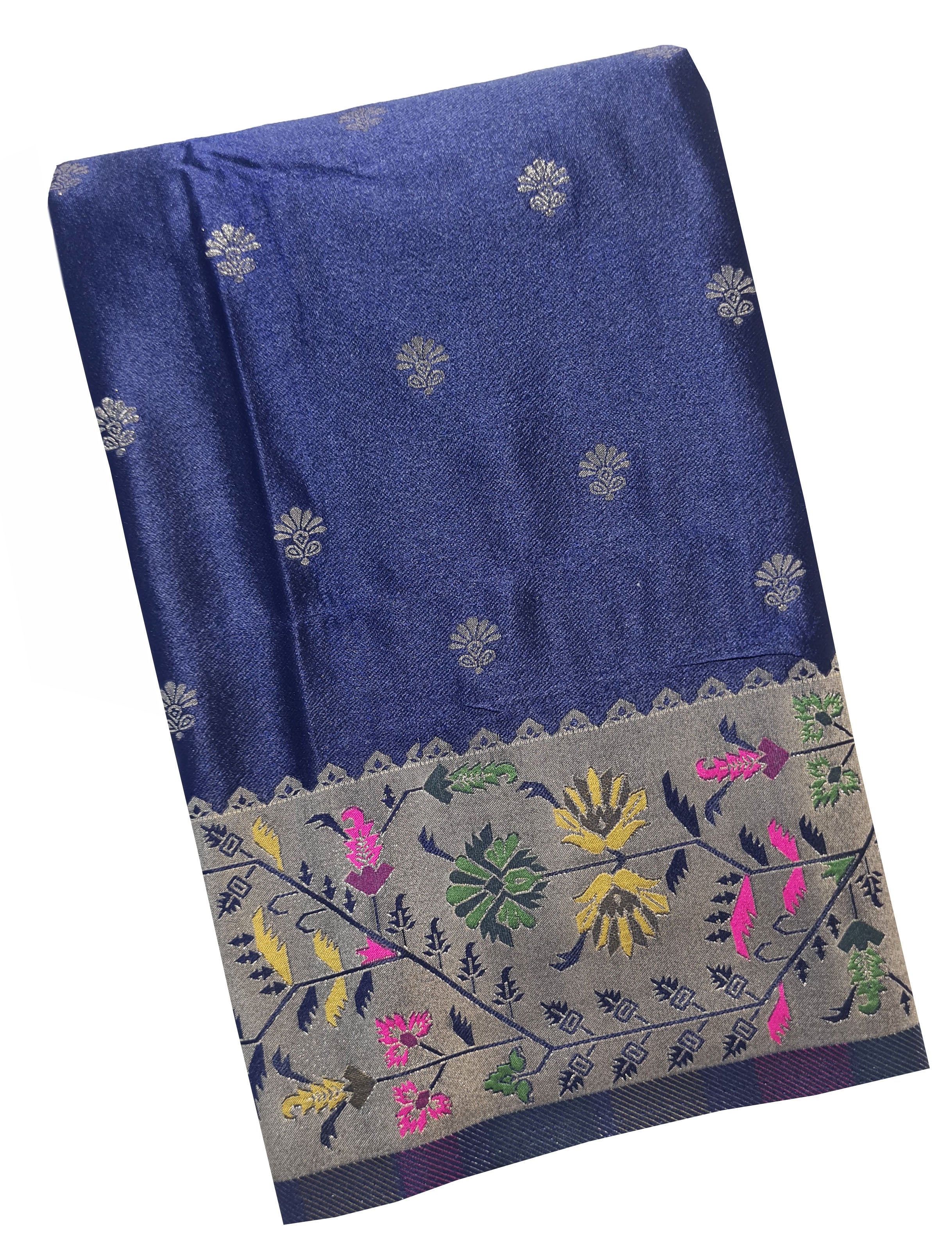Bengaluru Crape Antic Silk Meena Sarees