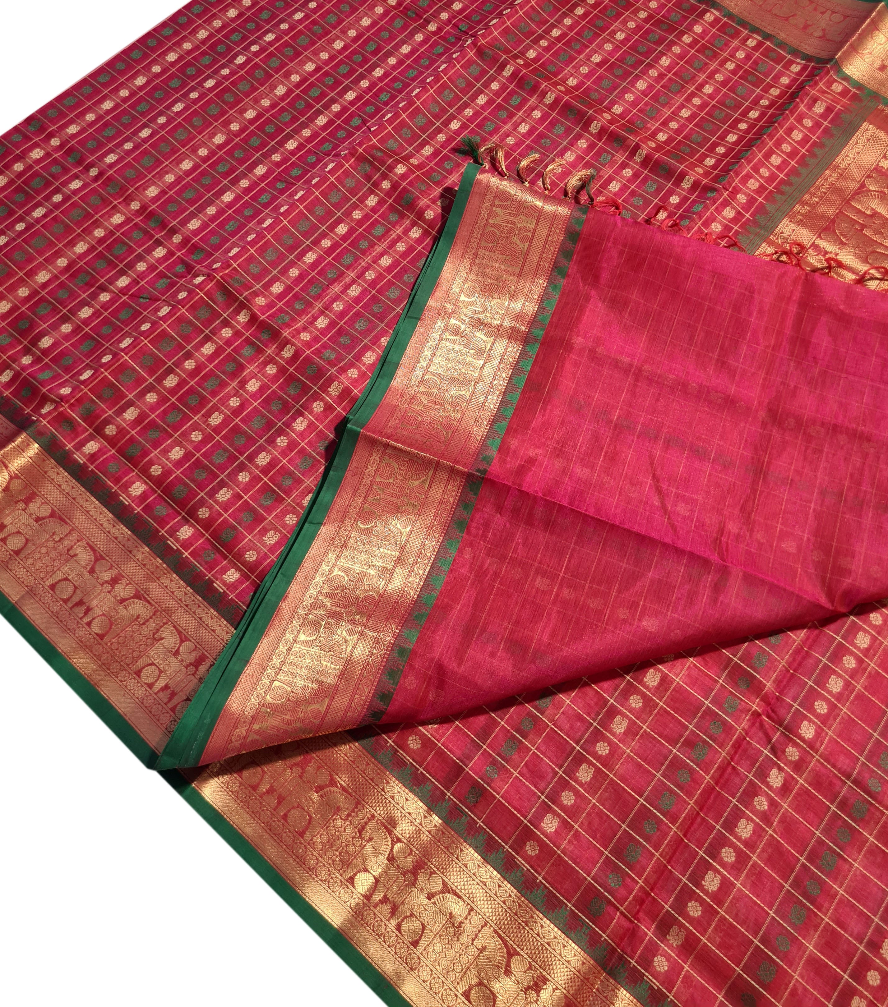 Kanchipuram Pure Silk Cotton Saree