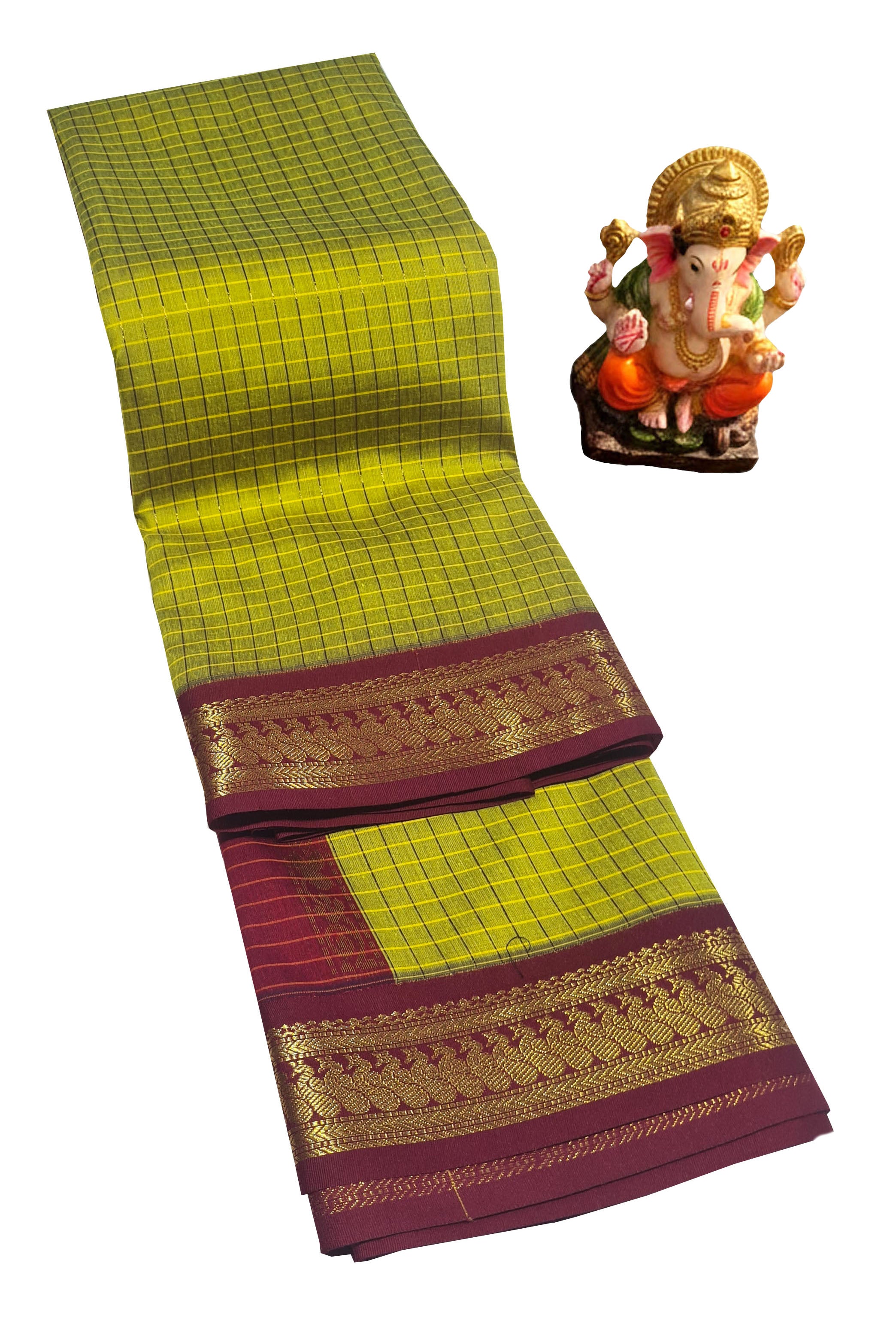 Kanchipuram Agarlic Cotton Sarees