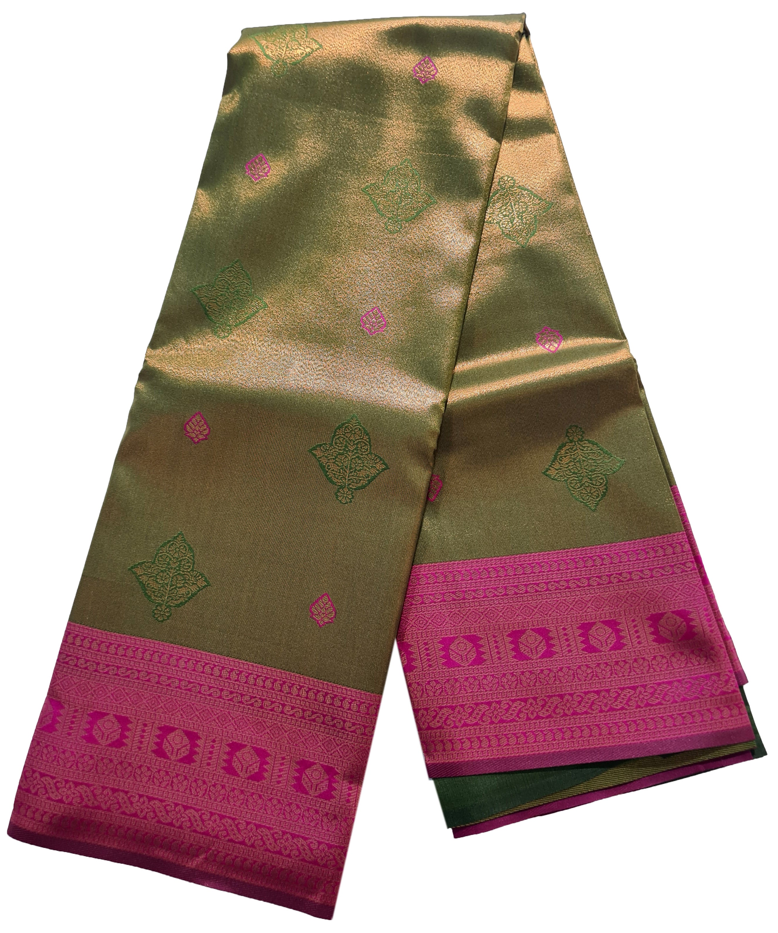 Antique Zari Butta Silk Saree