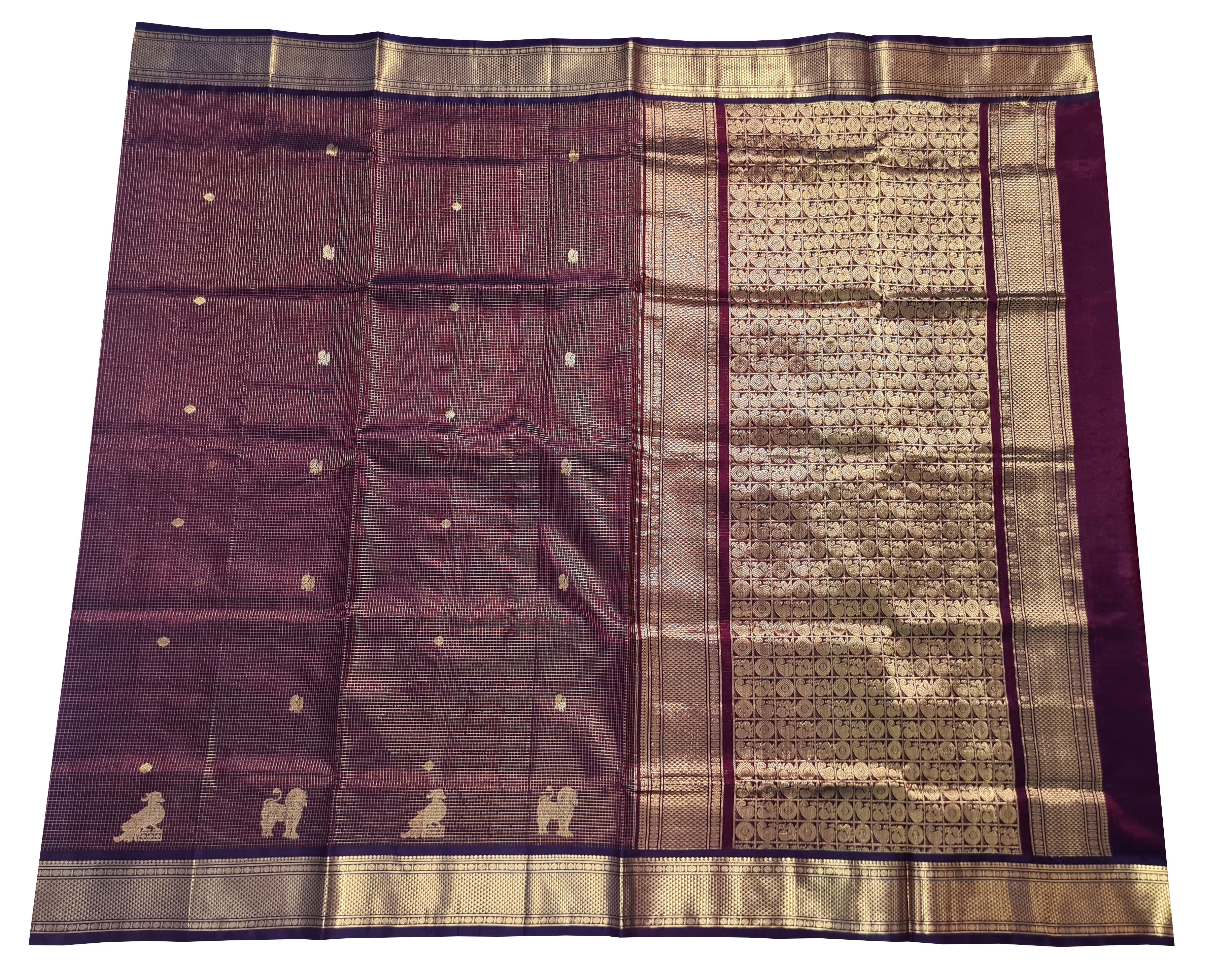 Vairaoosi Kanchipuram Pure Silk Cotton Saree