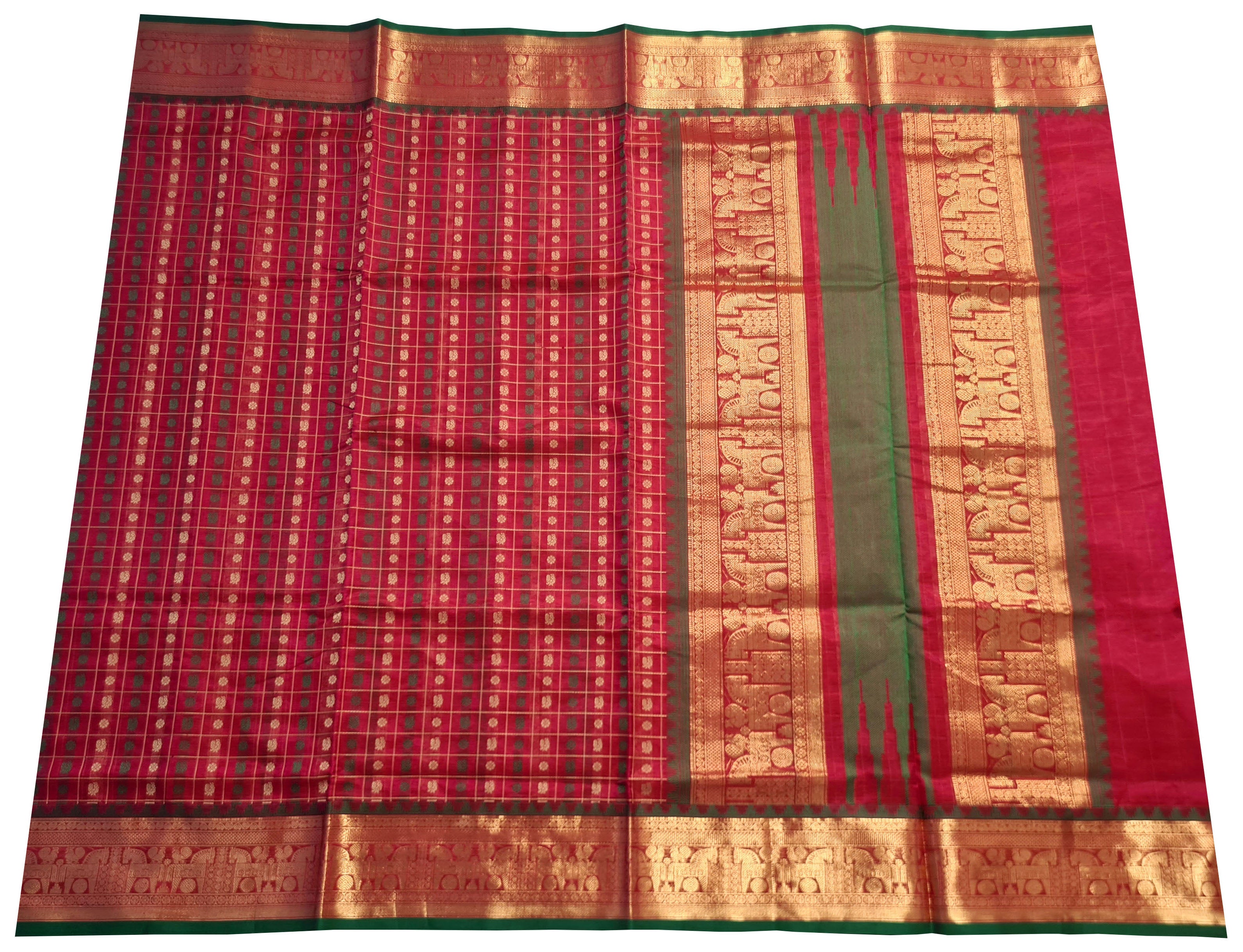 Kanchipuram Pure Silk Cotton Saree