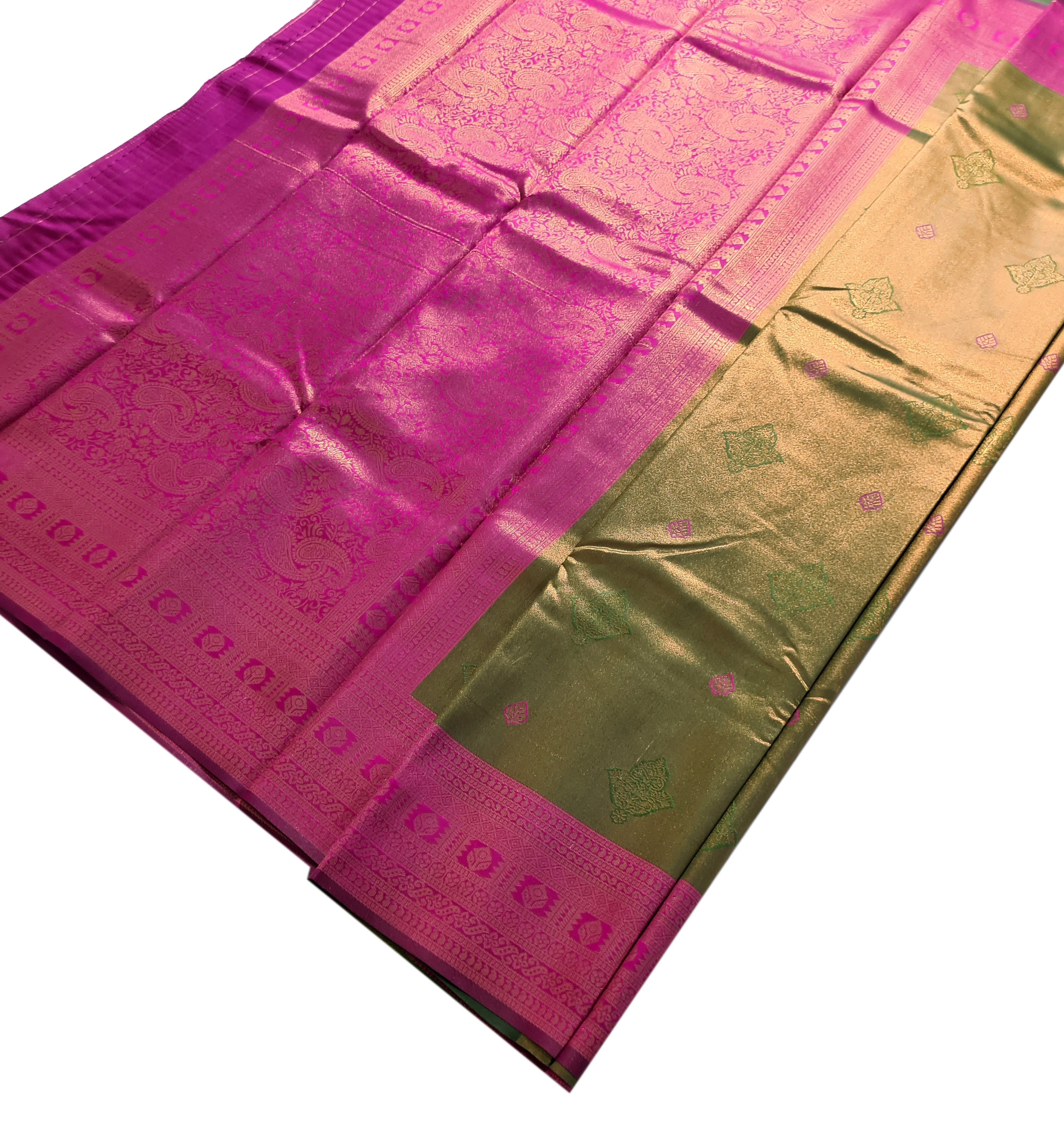 Antique Zari Butta Silk Saree