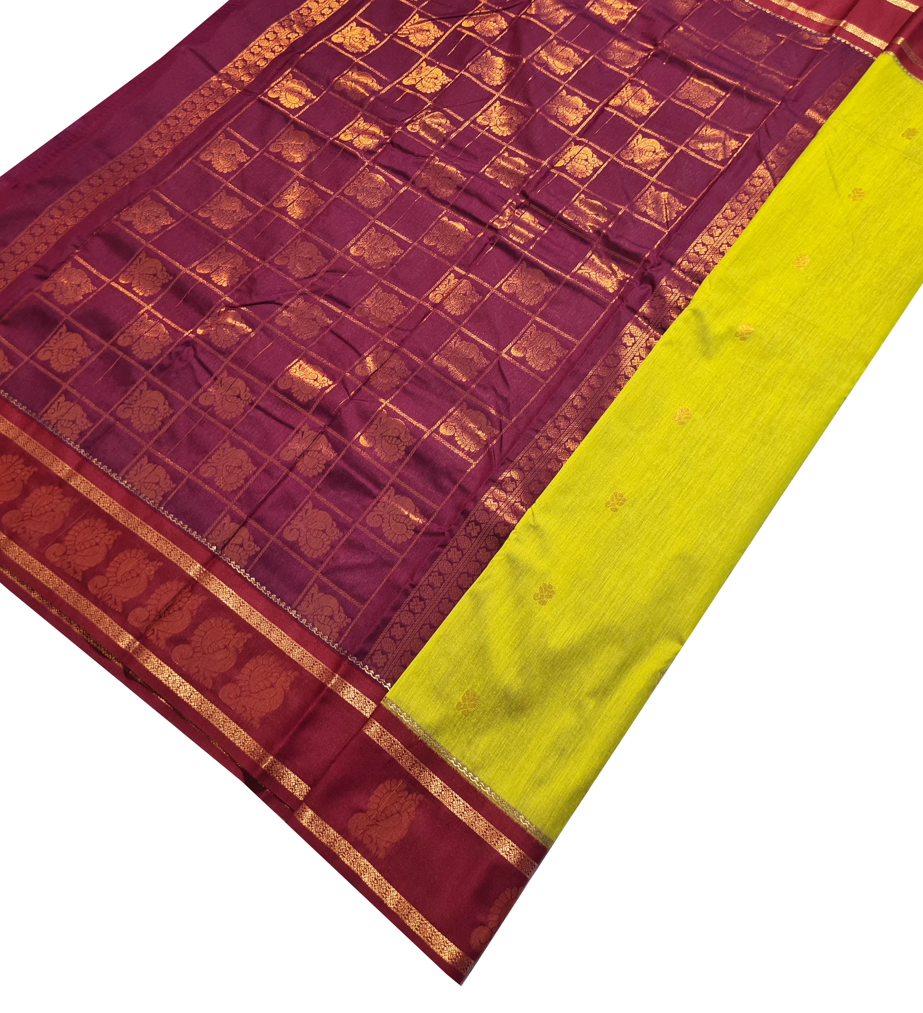 Vairaoosi Agarlic Cotton Silk Sarees