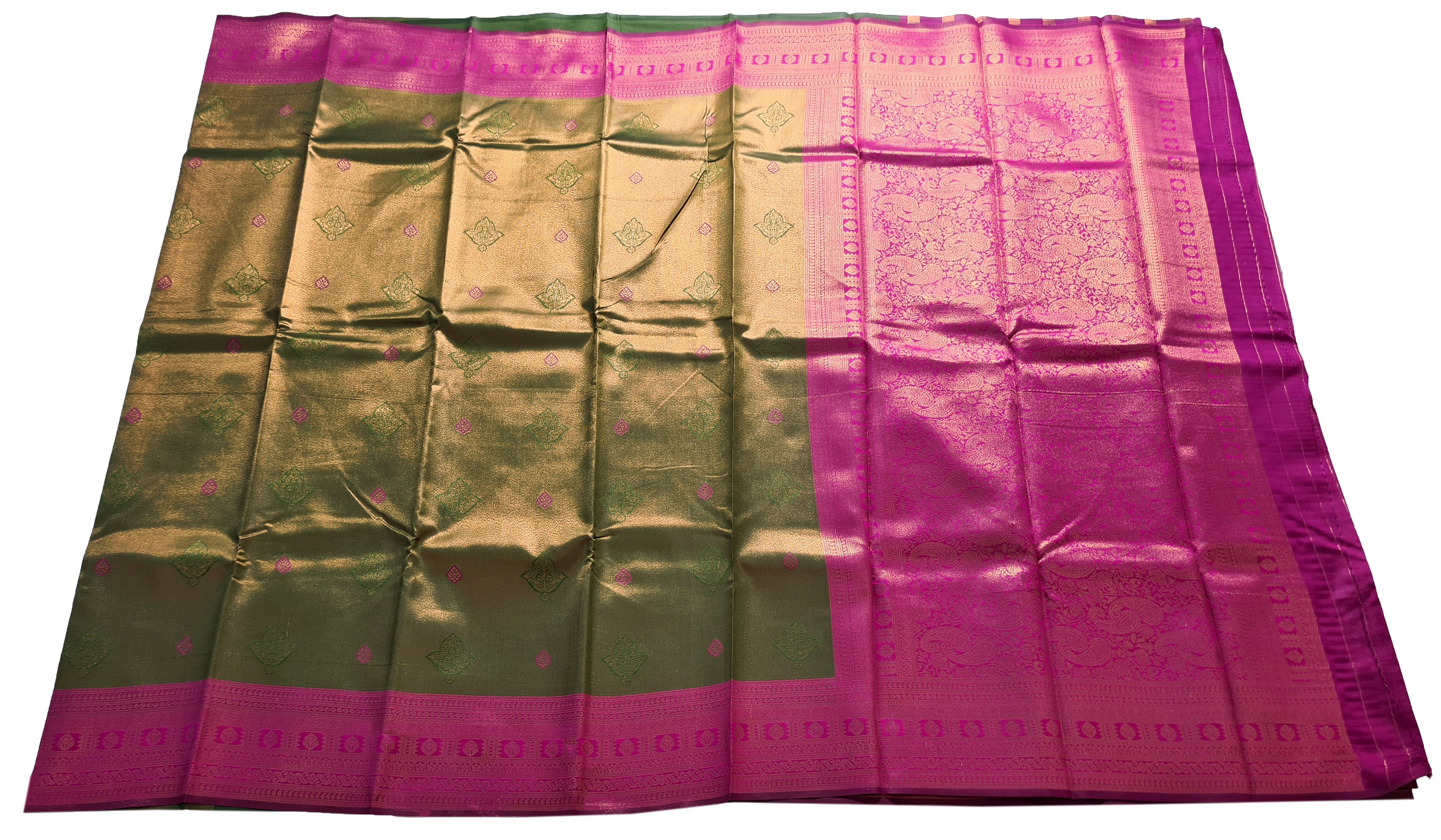 Antique Zari Butta Silk Saree