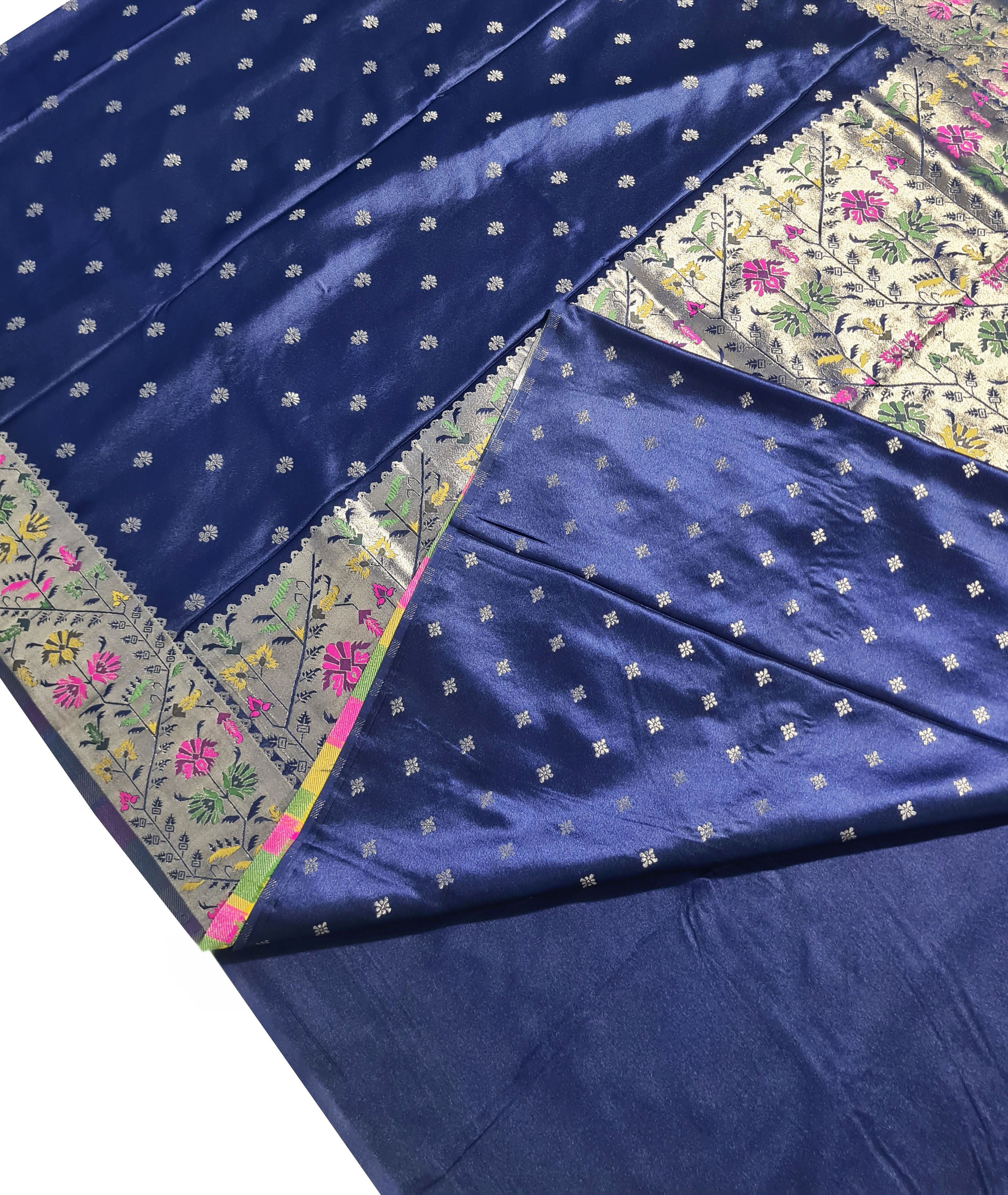 Bengaluru Crape Antic Silk Meena Sarees