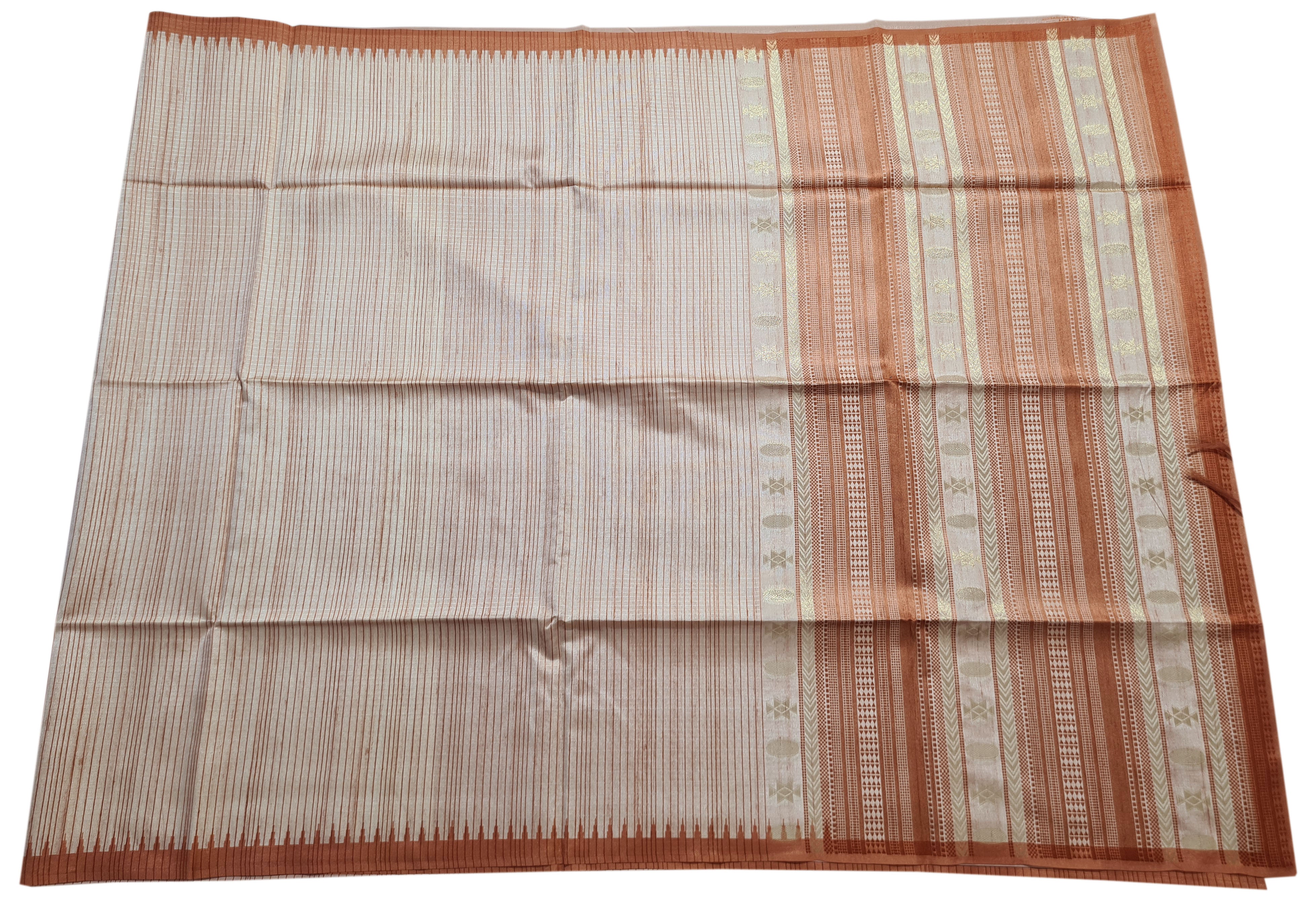 Semi Tussar Antic Design Sarees